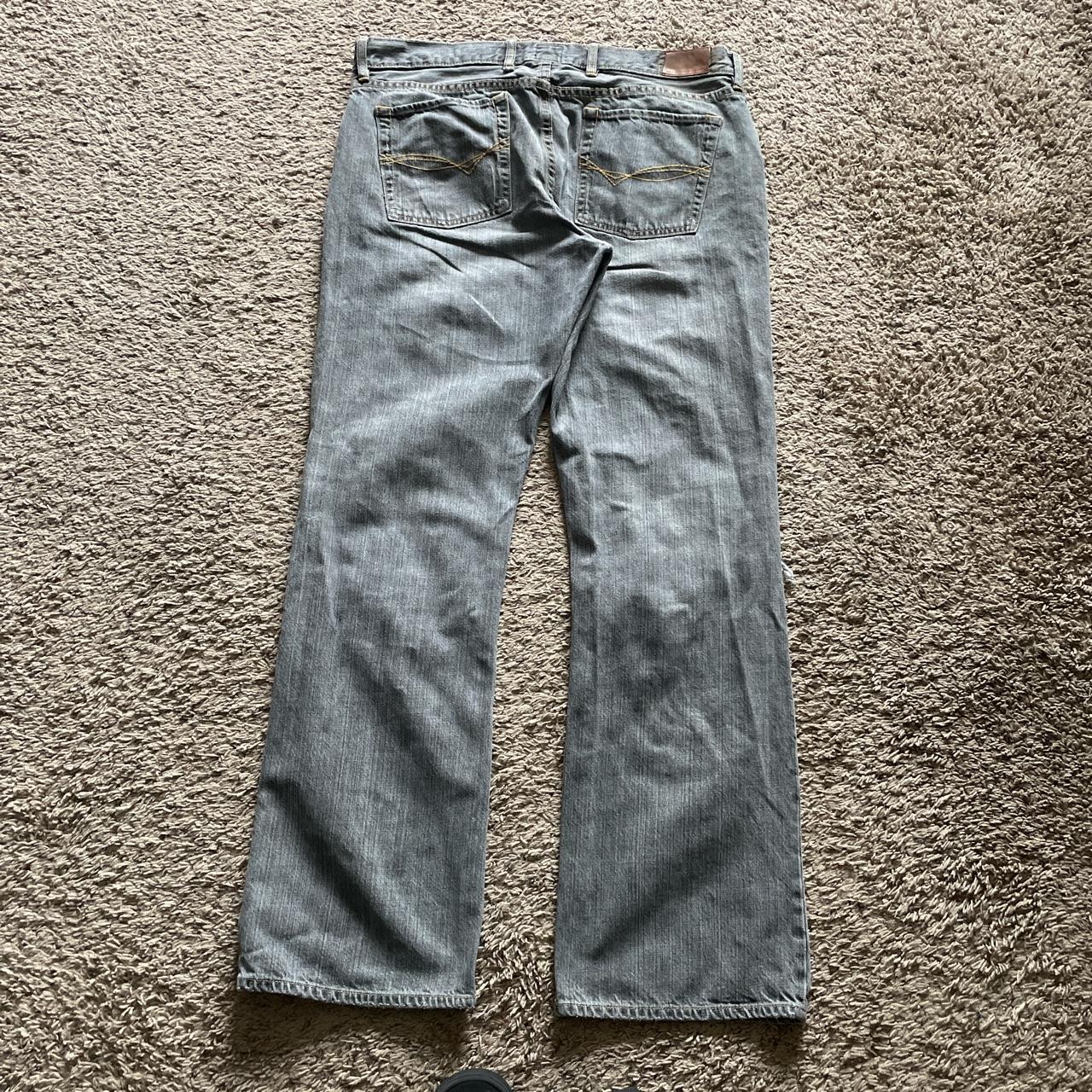 Men's Grey and Silver Jeans | Depop