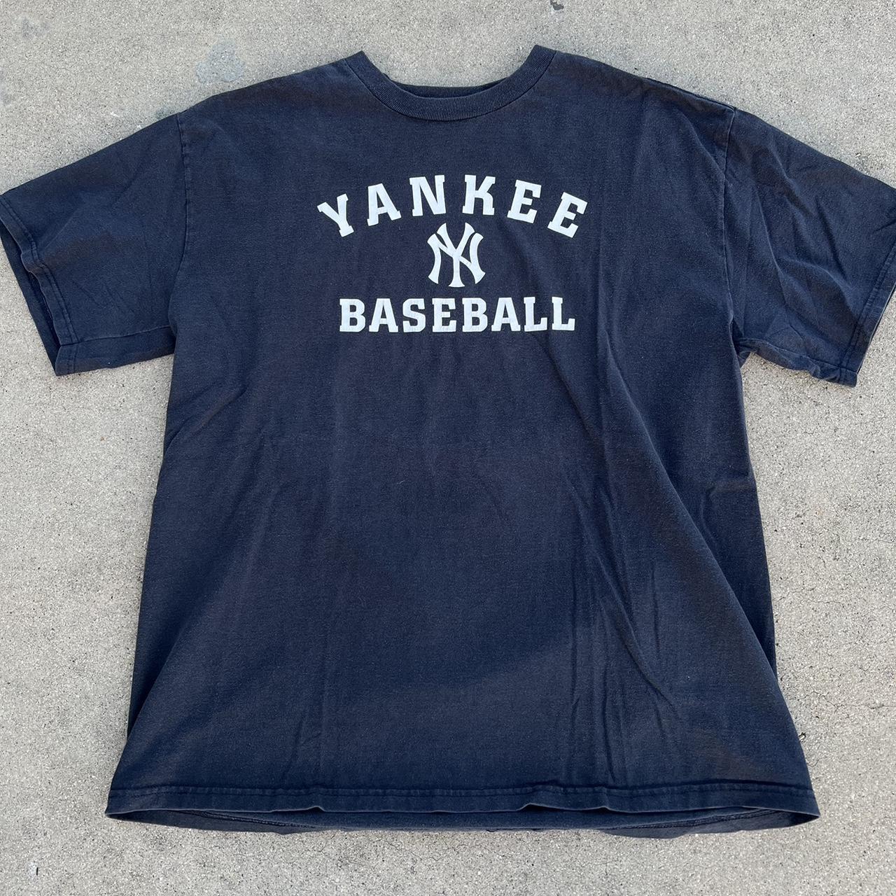 Y2K NY Yankees Baseball Adidas T shirt Very Nice... - Depop