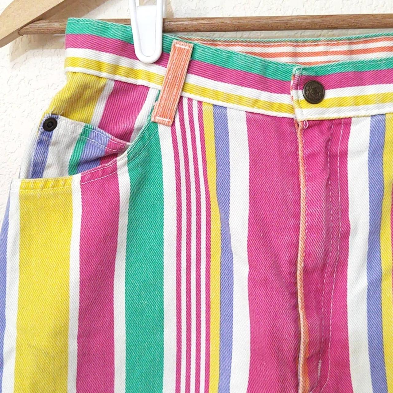 90s rainbow sale striped jeans