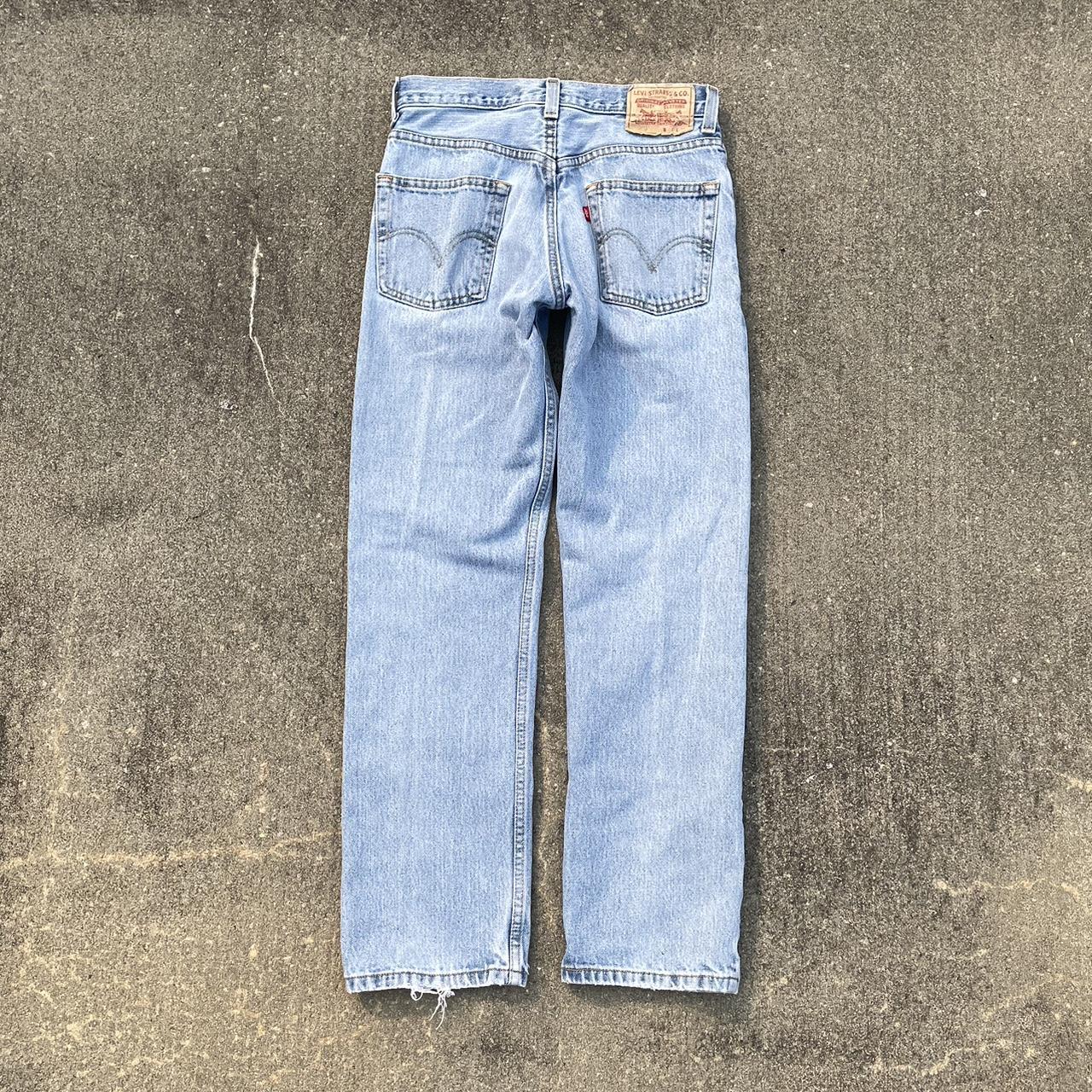 Levis 505 Regular Fit 29x30 Light Wash Jeans Tag... - Depop