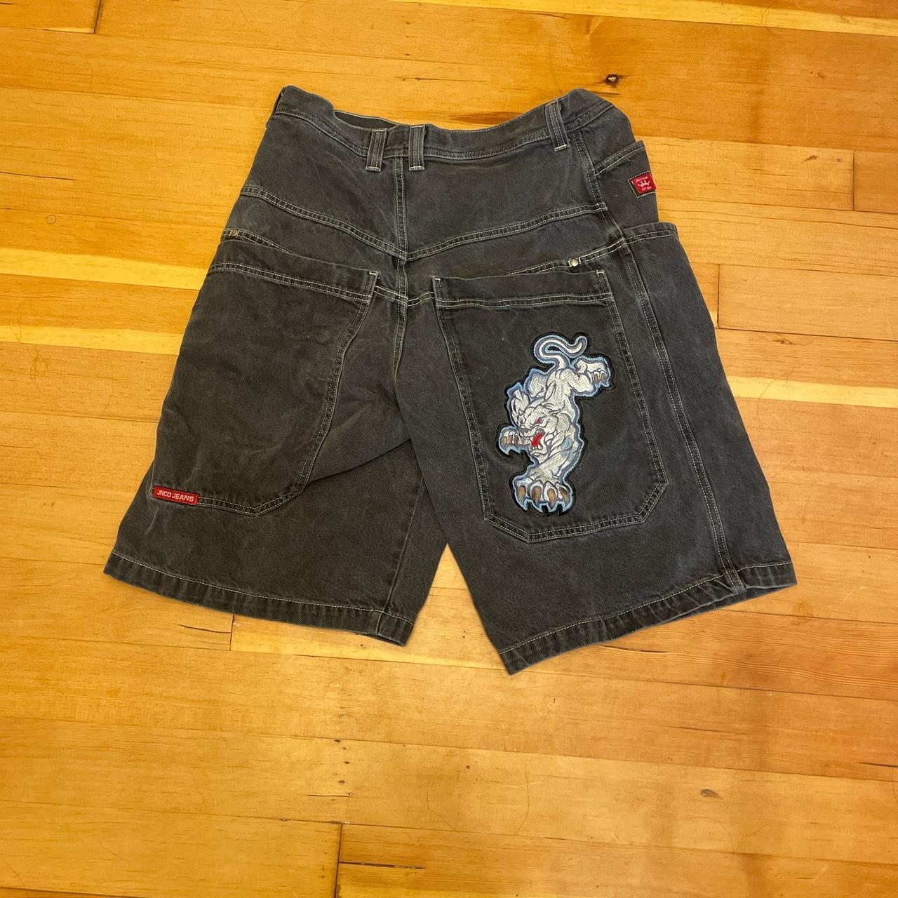 Jnco tribal panther Jorts, have been sitting for a... - Depop