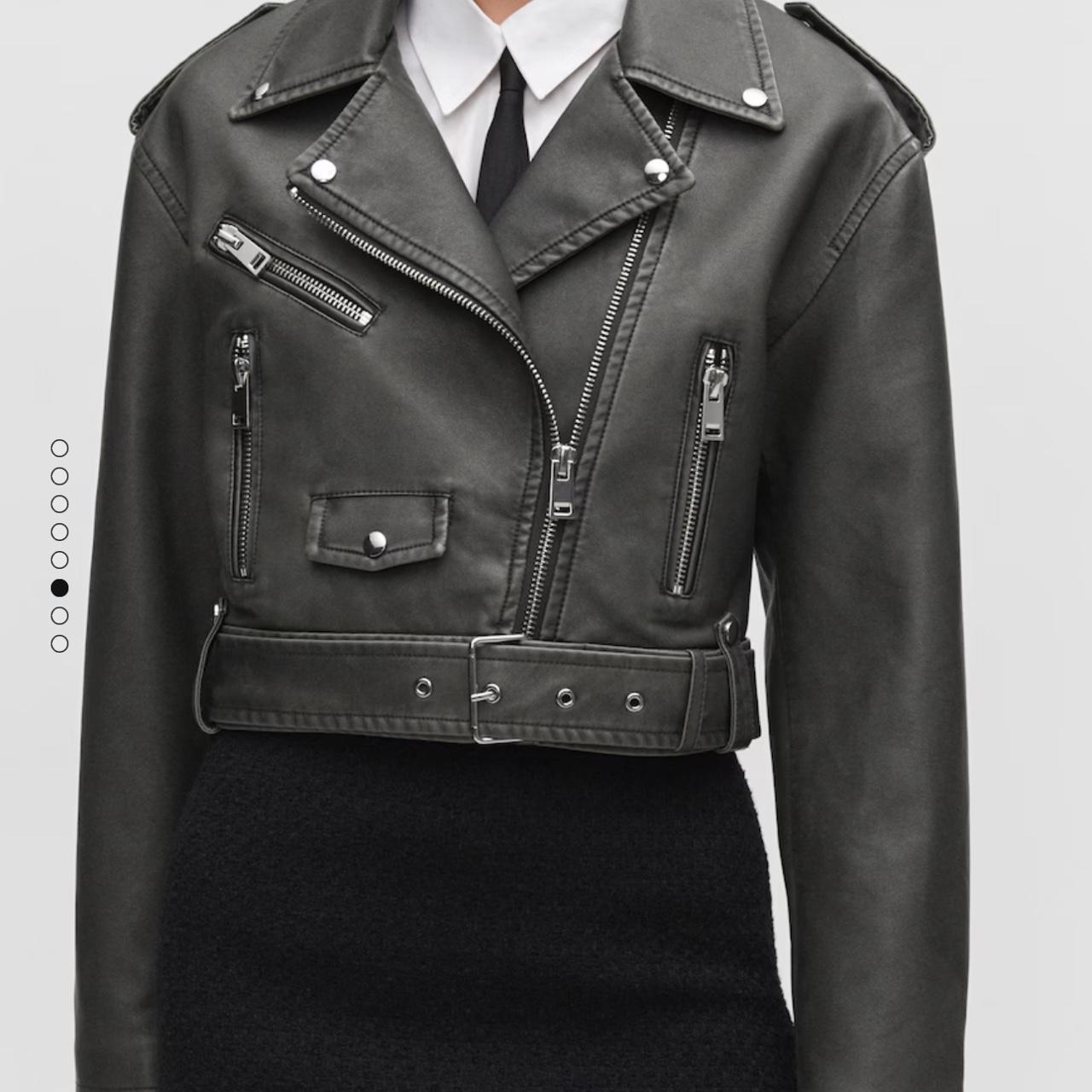 Decorative Zips Mango Zipped Biker Jacket Mango Perfect Black