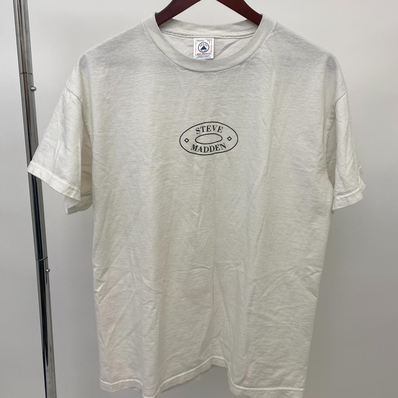 Steve Madden Men's White T-shirt | Depop