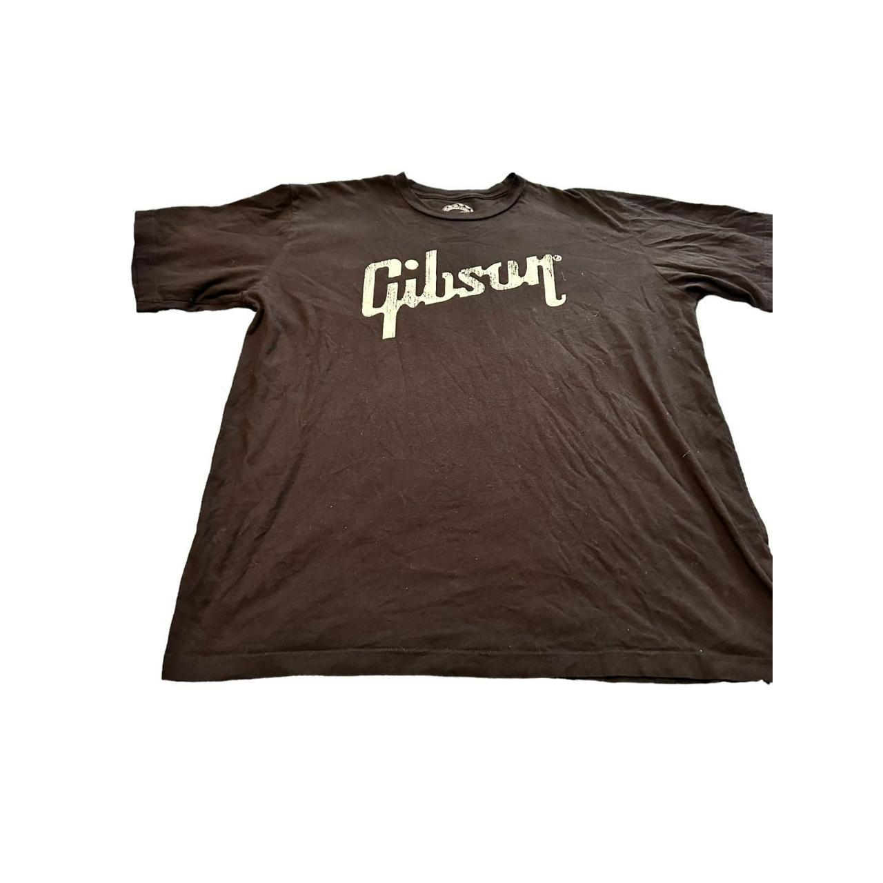 Gibson Tshirt Size XXL Black - Depop