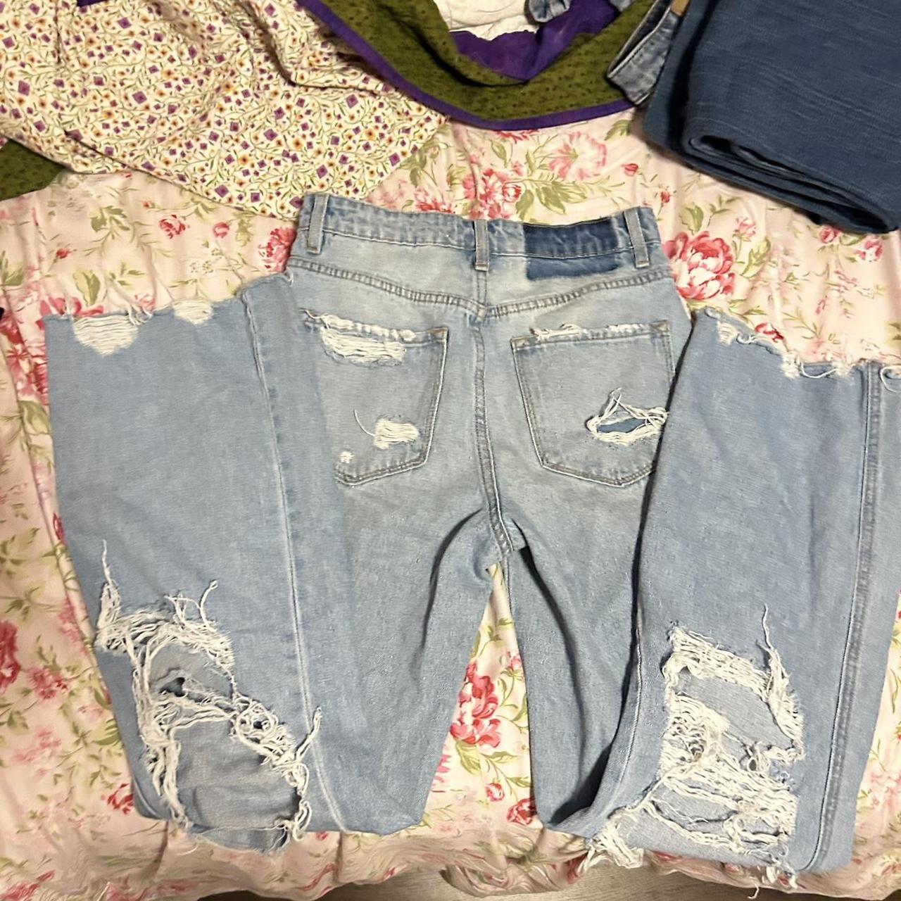 flying monkey size 24 jeans kinda like flare at the... Depop