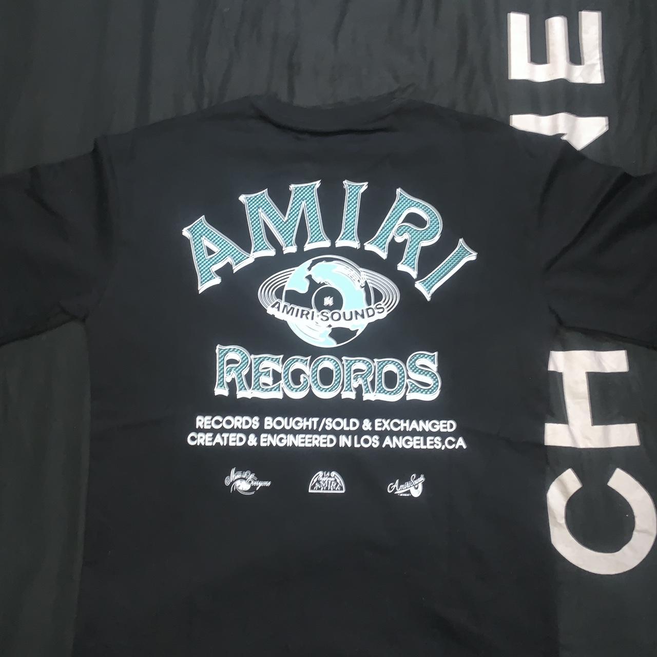 AMIRI RECORD T-SHIRT (Black) | Depop