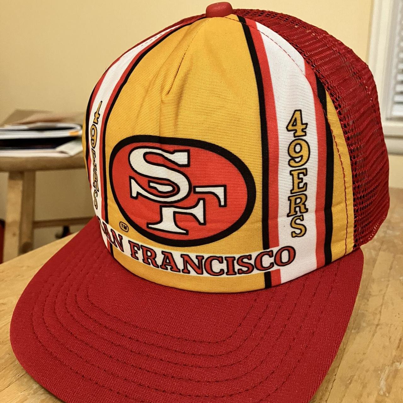 80's Vintage San Francisco 49ers Snapback Hat No - Depop