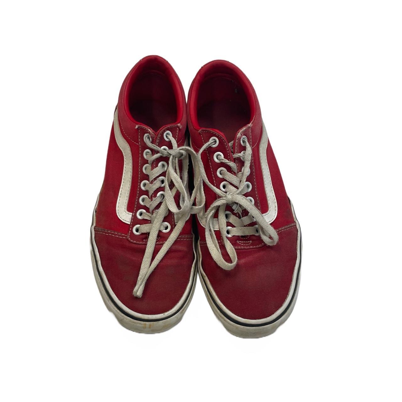 DIRTY BEAT UP RED VANS. THEY’RE PRETTY SCUFFED UP... - Depop