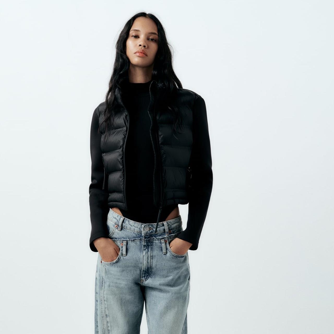 Cropped Jacket Black Puff Sleeve Jacket Zara Zara Jackets Coats