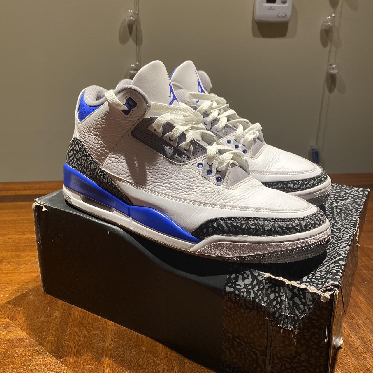 jordan 3s black and blue