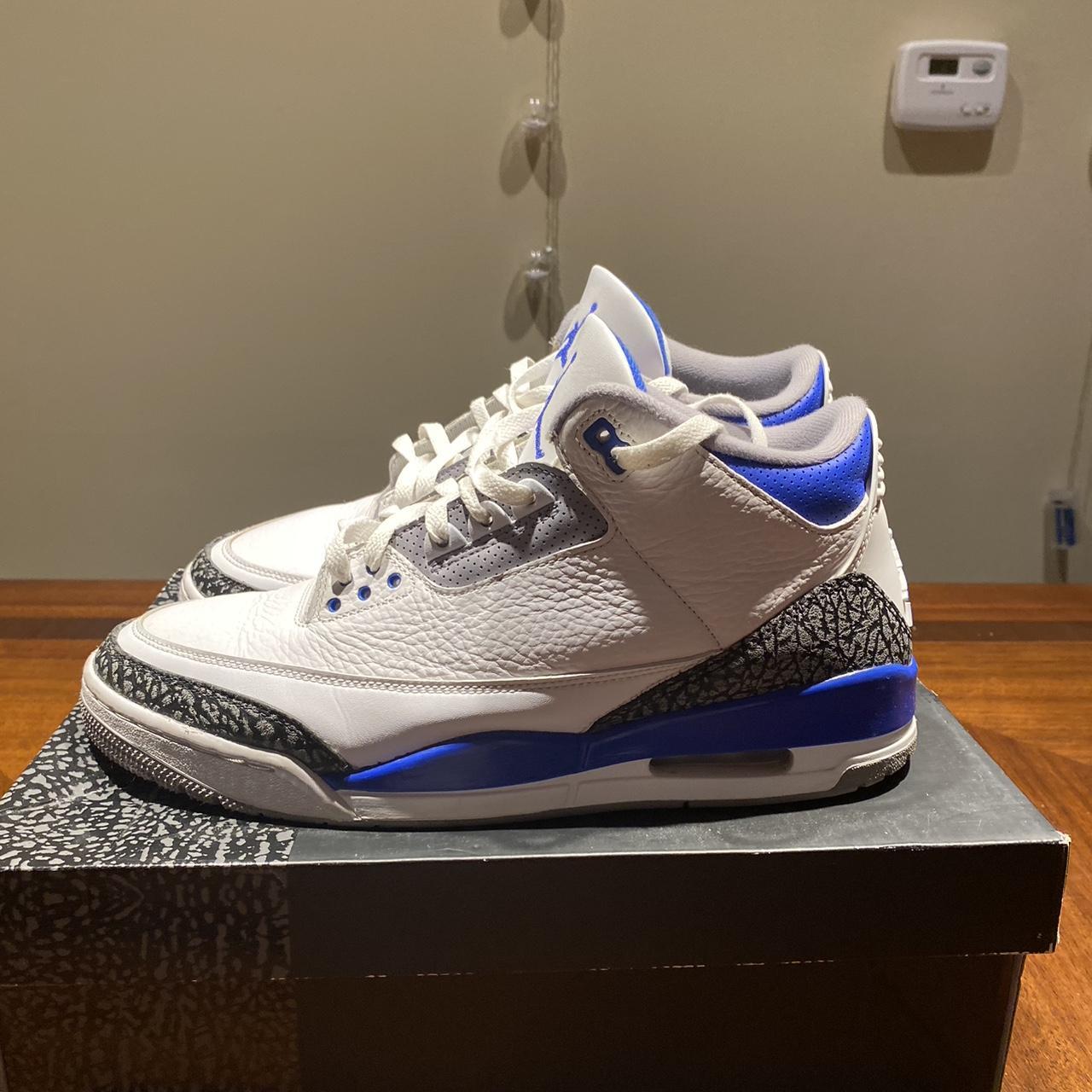 jordan 3s black and blue