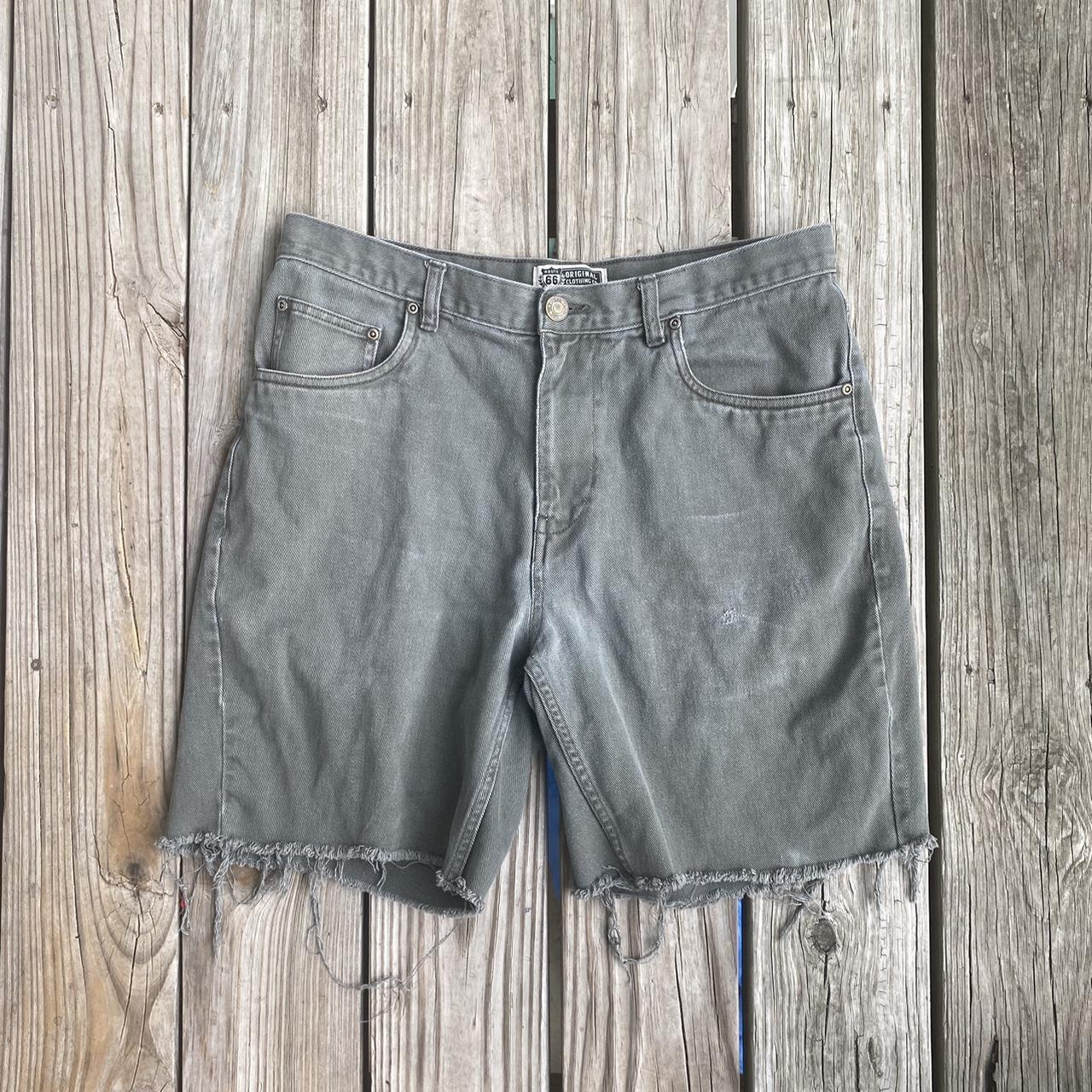 Vintage Acid Washed Jorts Size 34 - Depop