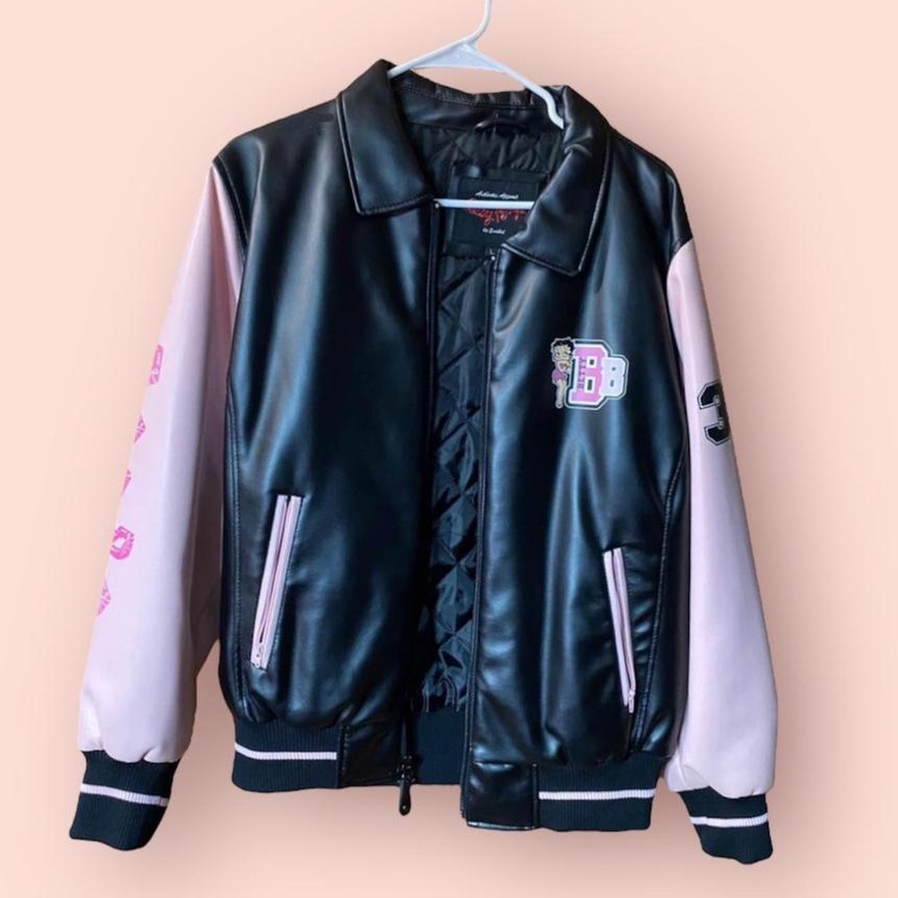 Men's Black and Pink Jacket | Depop