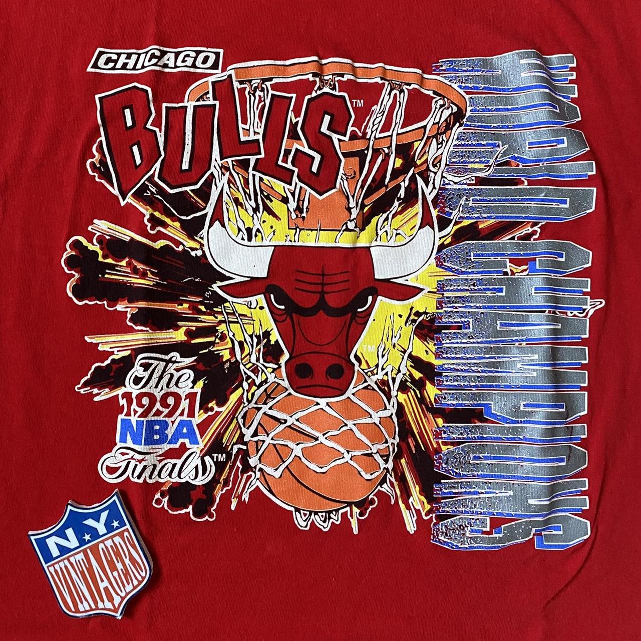 Vintage 1991 NBA World Champion Chicago Bulls - Depop