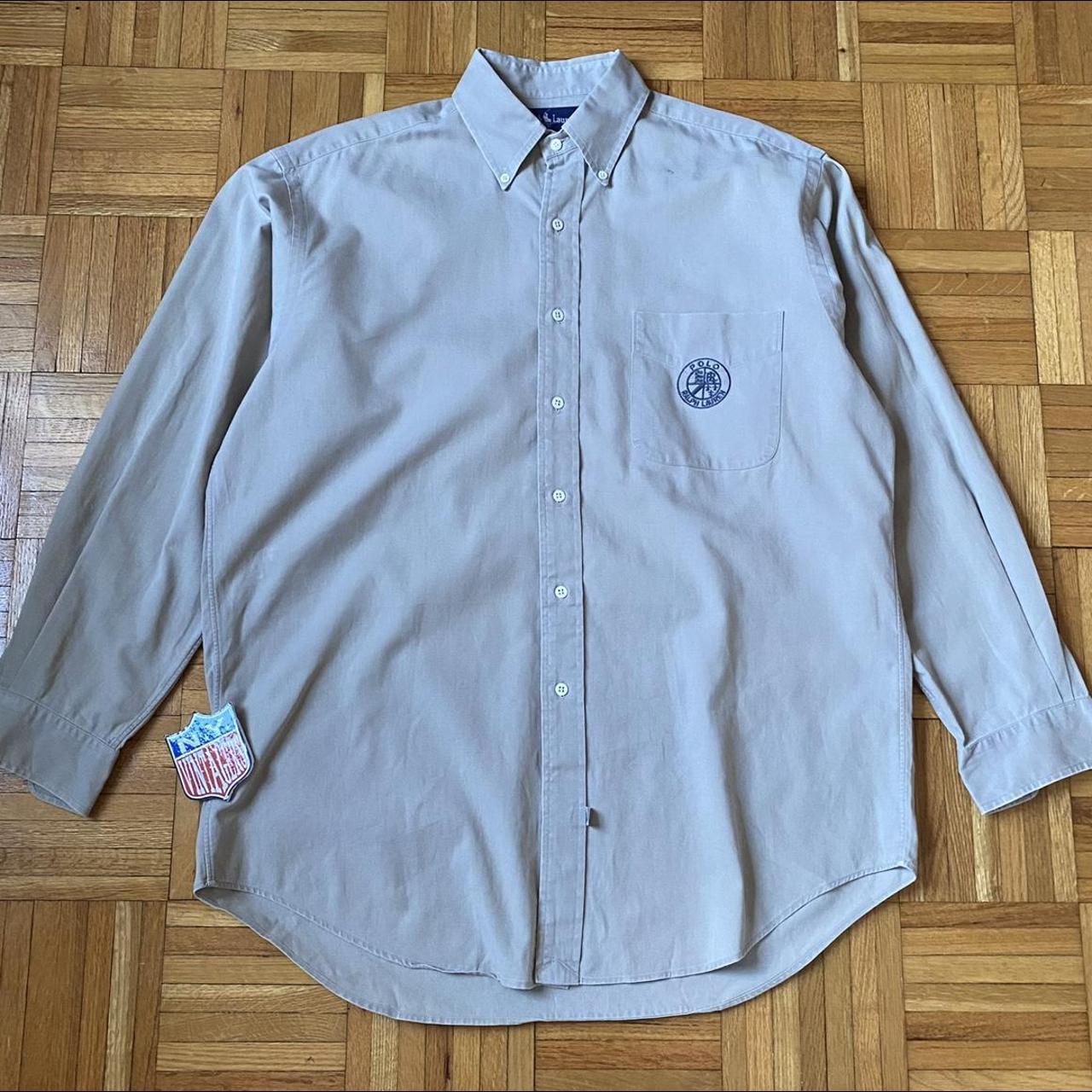 Polo Ralph Lauren Men's Khaki Shirt | Depop