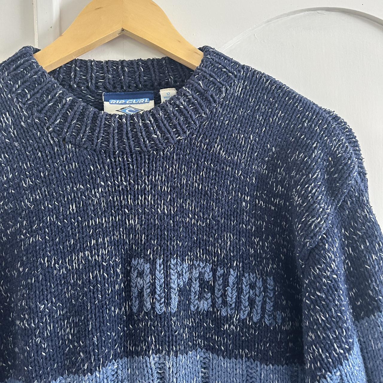 Vintage rip-curl knit - a small amount of pulling as... - Depop