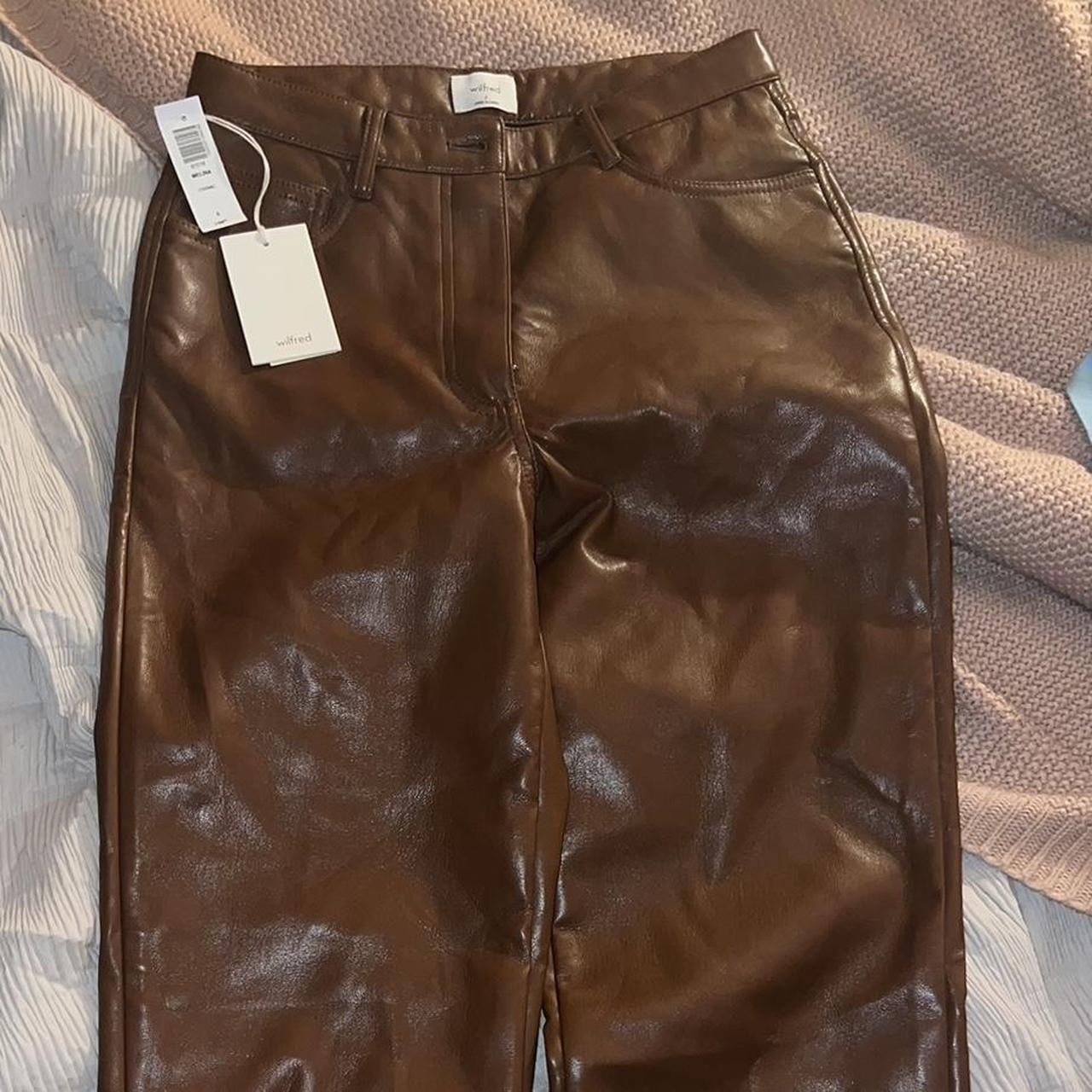 Aritzia Women's High Waisted Pants - Brown - 6