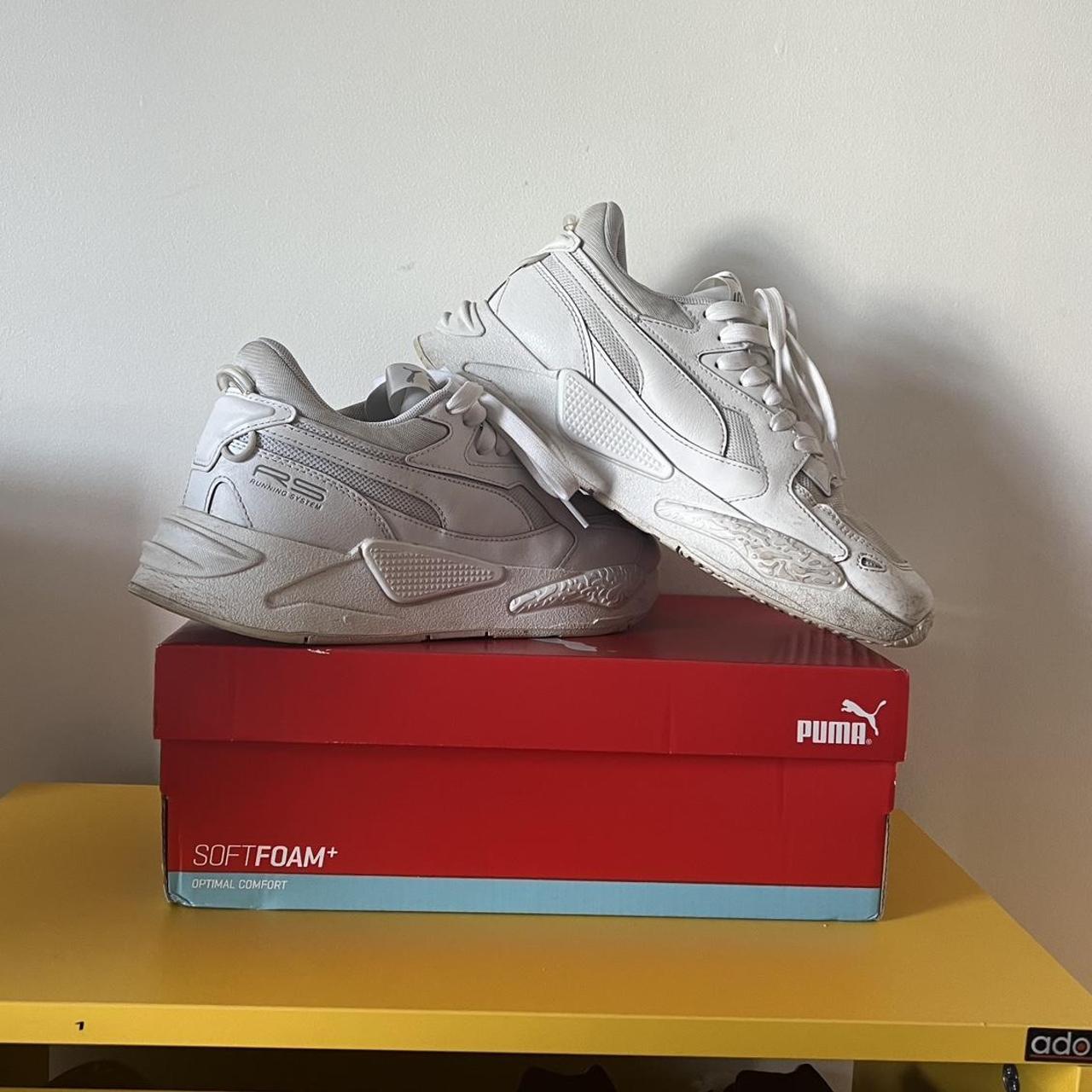 PUMA RS Z Moulded Trainers in white Used Size