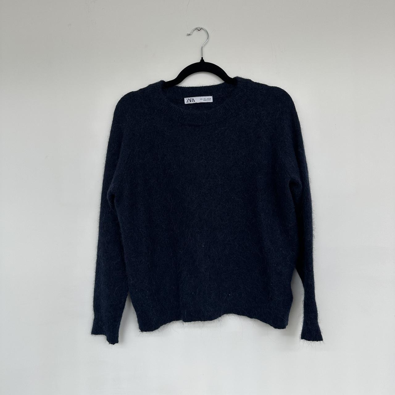 Cashmere Zara Plaid Sweater LONG SLEEVE CASHMERE AND WOOL SWEATER