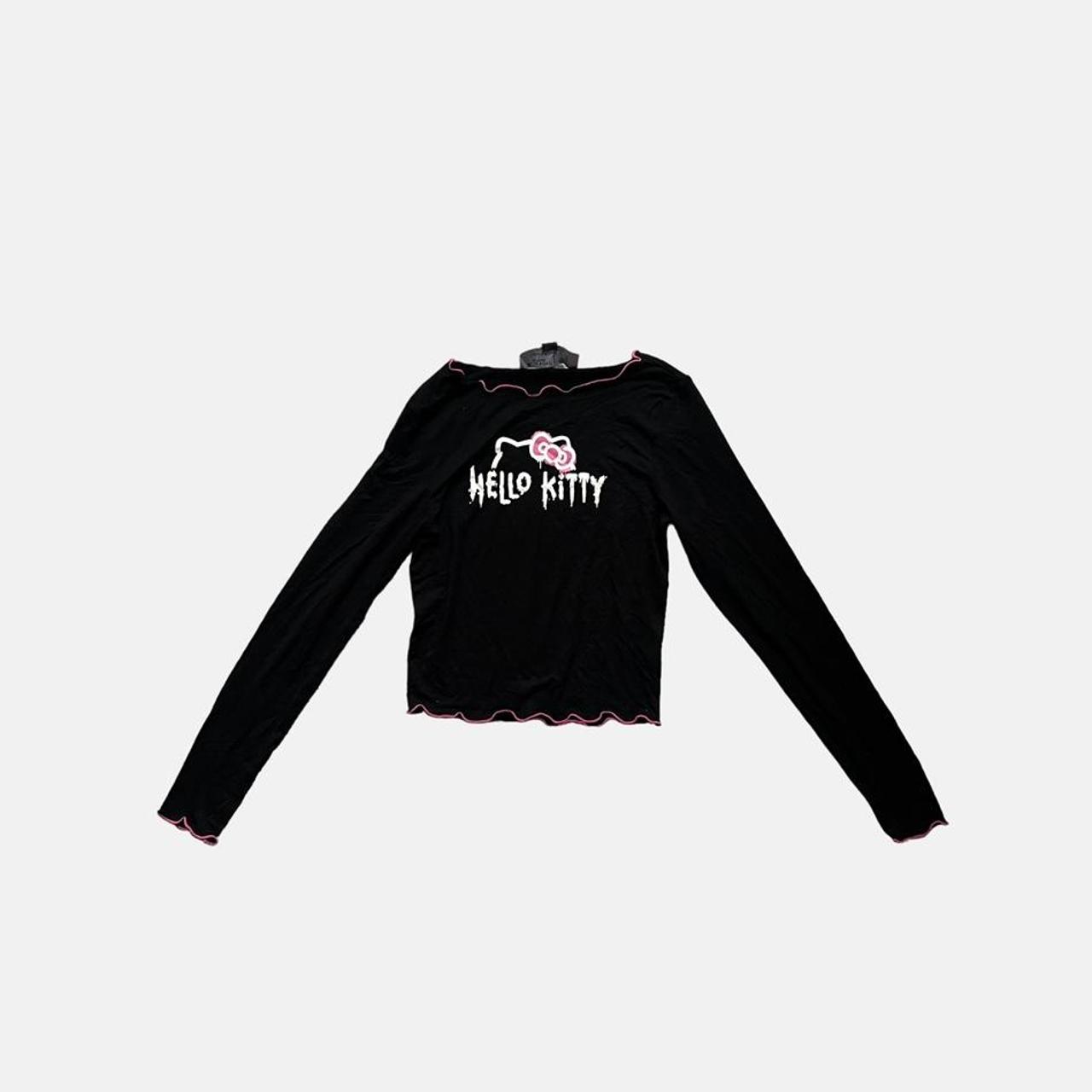 Hello kitty x forever 21 black graphic logo grunge | Depop
