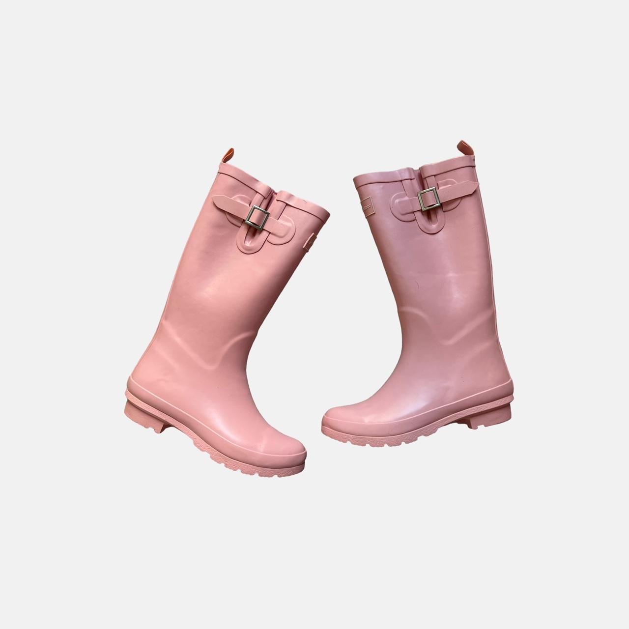 Juicy couture light pink Wellington boots 🎀 brand... - Depop