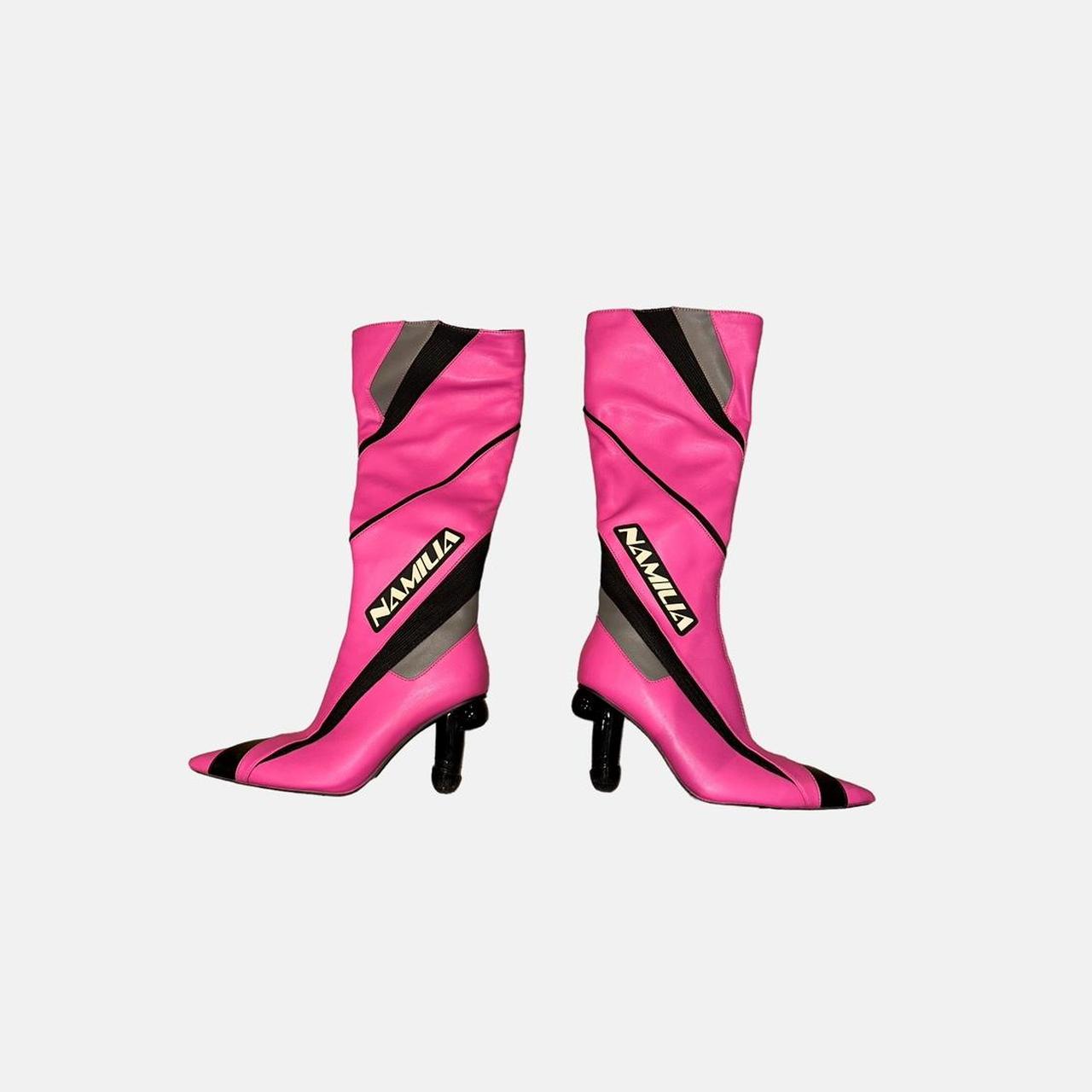 pink shoe boots uk