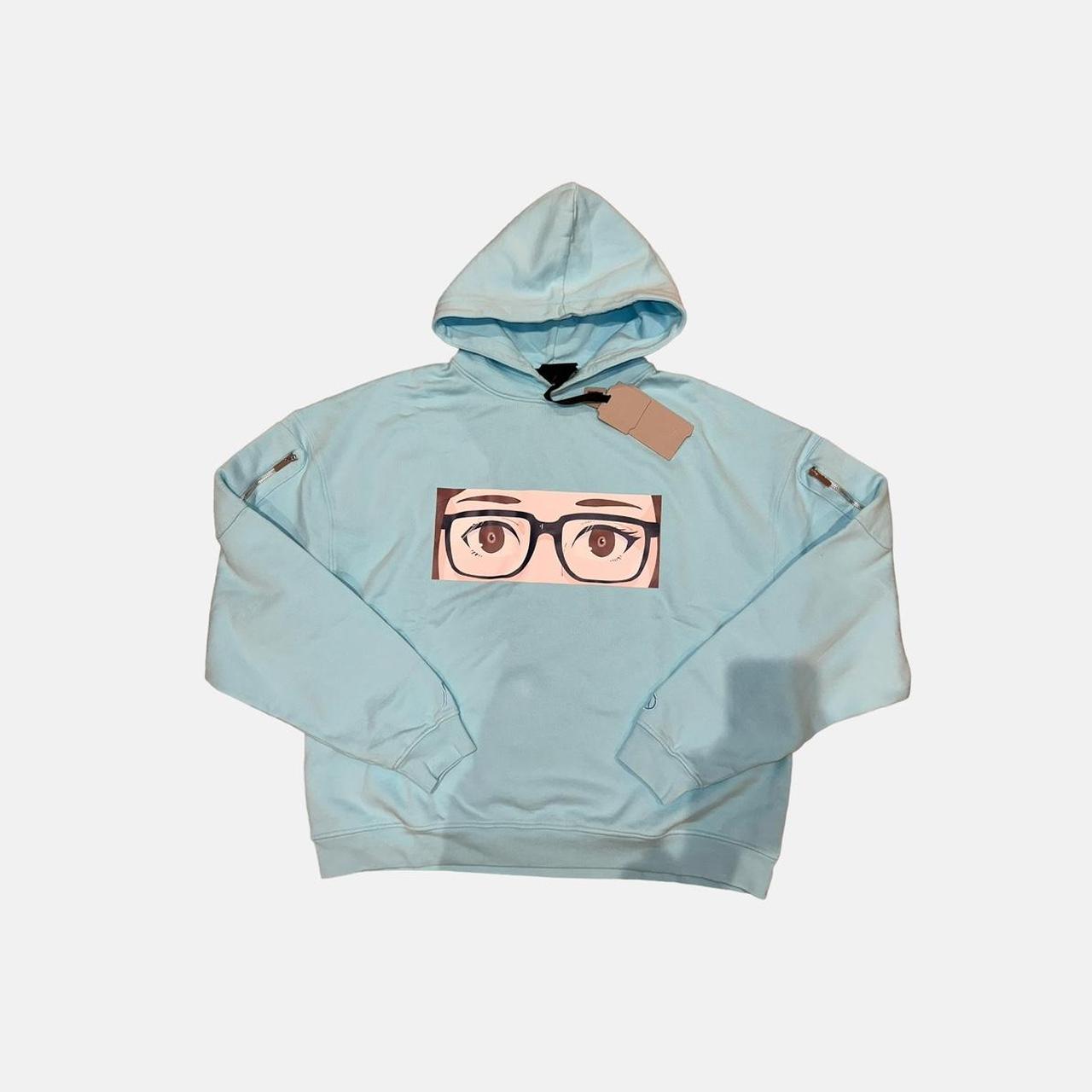 Anime Mei light blue teal pullover hoodie jumper top Depop