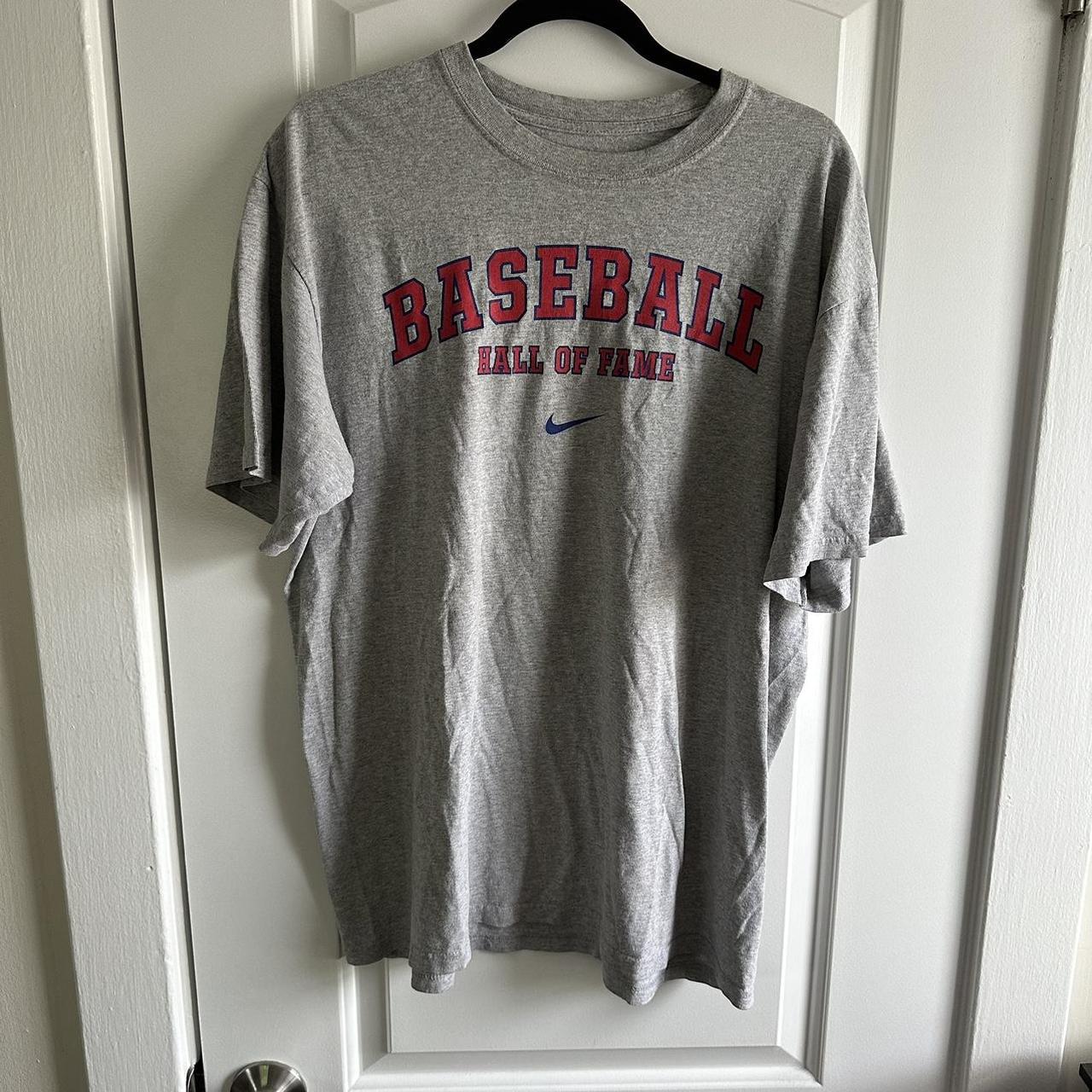 Nike, Shirts & Tops, Nike Baseball Tshirt Redgraywhite