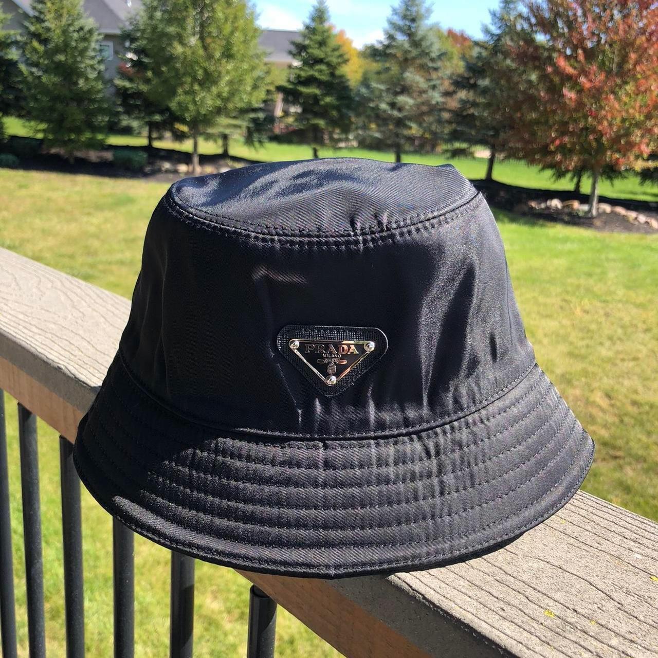 Prada bucket hat Brand new never worn Size one size - Depop