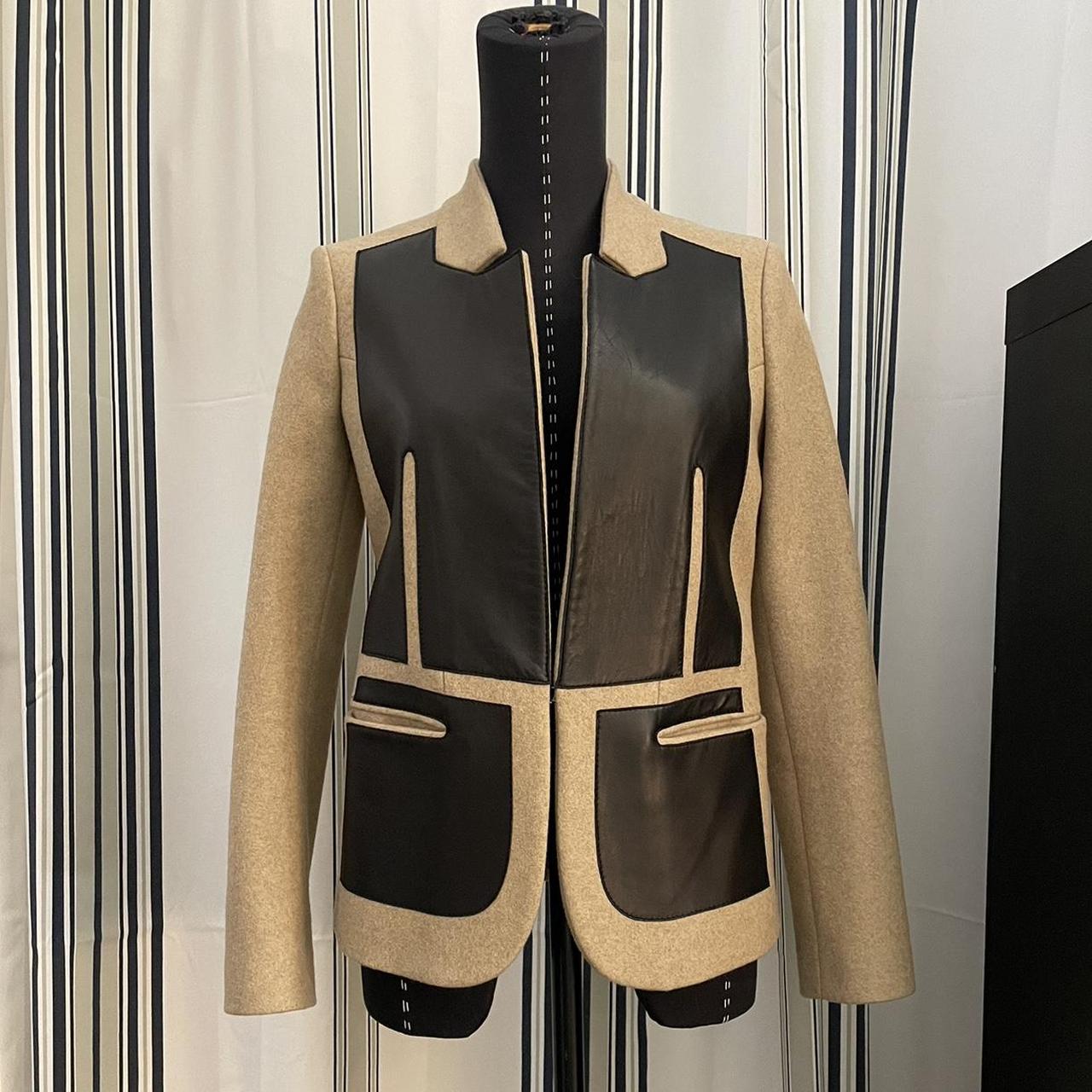 Neil Barrett Women's Black and Brown Coat