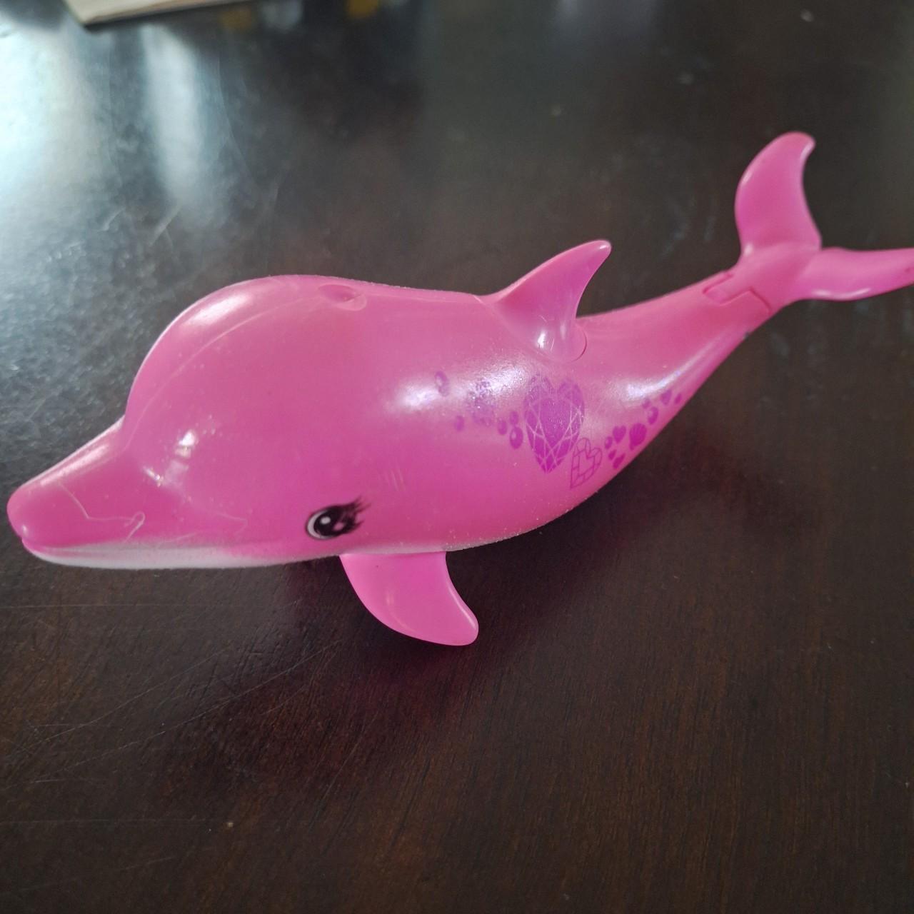 2016 barbie dolphin pet toy it makes noises Depop