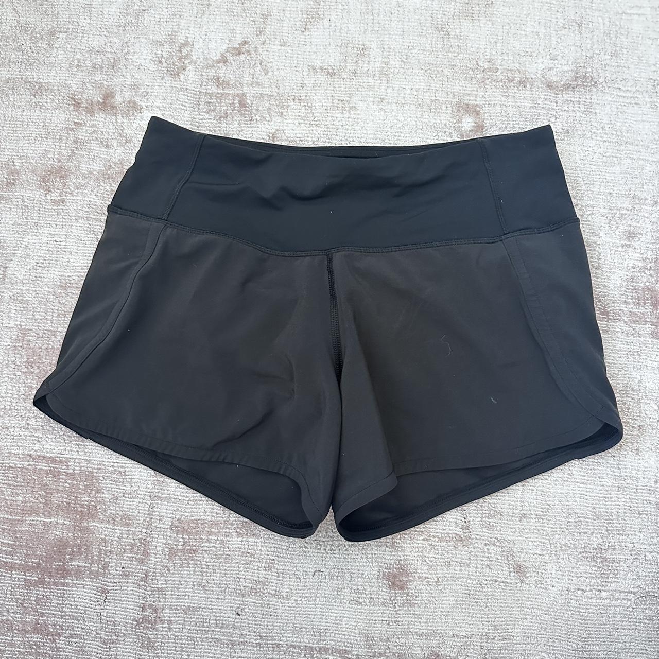 Black Speed Up Lululemon Shorts Size 2 Color... Depop