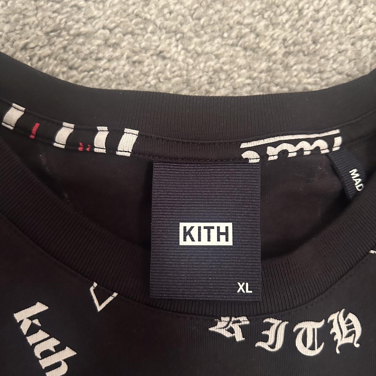 Kith “All Over Print Logo” Long Sleeve Size XL but... - Depop