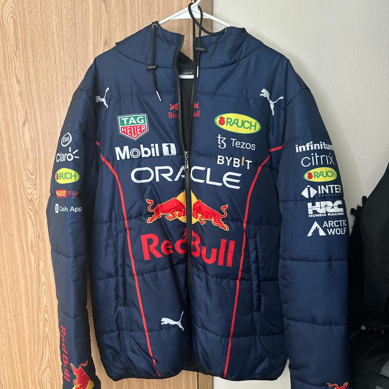 Red Bull ジャケット L 希少 サイズL☆RED BULL レッドブル ロゴ刺繍 レーシング