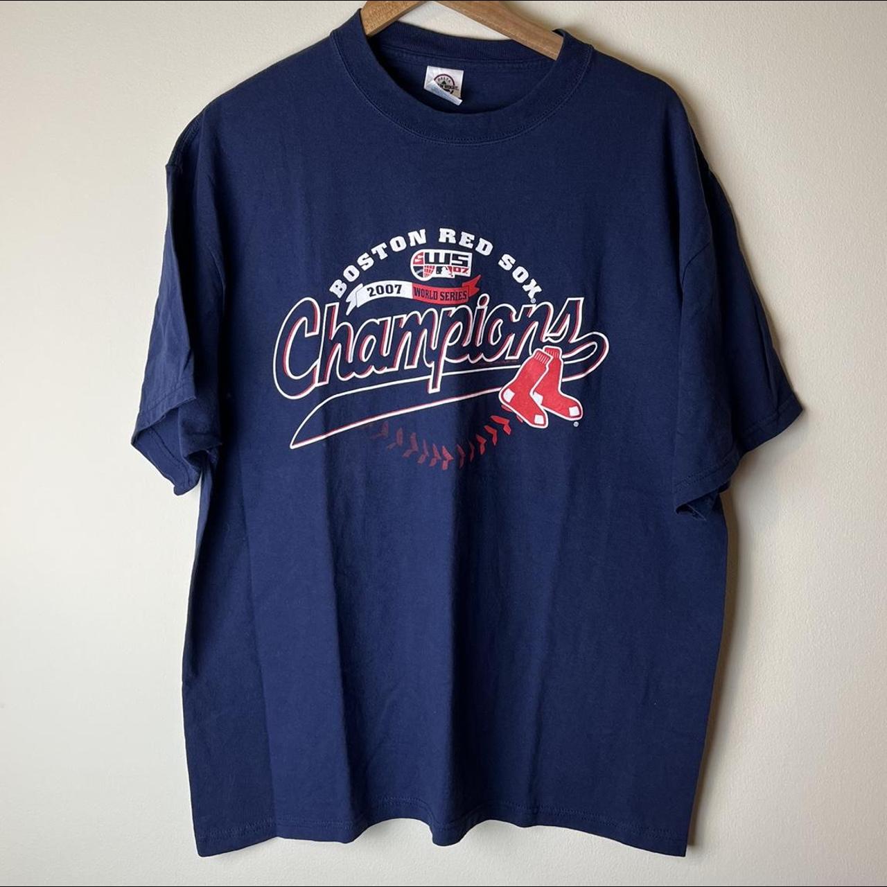Boston Red Sox T Shirt Men XL Adult MLB Baseball 2007 World Series Champions
