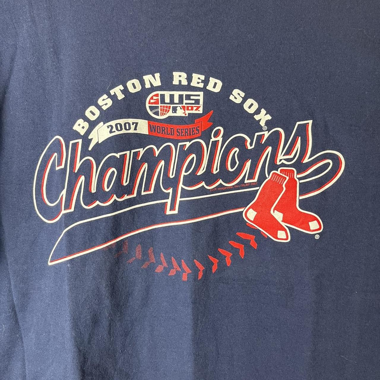 Boston Red Sox T Shirt Men XL Adult MLB Baseball 2007 World Series Champions