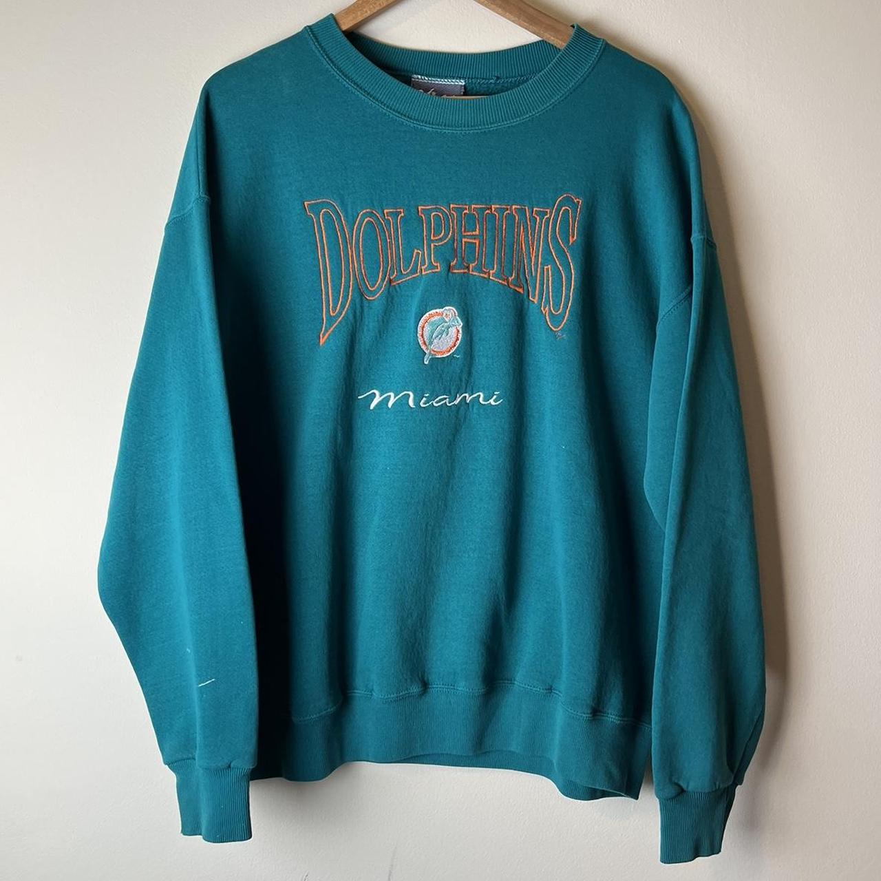 VINTAGE MIAMI DOLPHINS SWEATSHIRT #Miamivintage - Depop