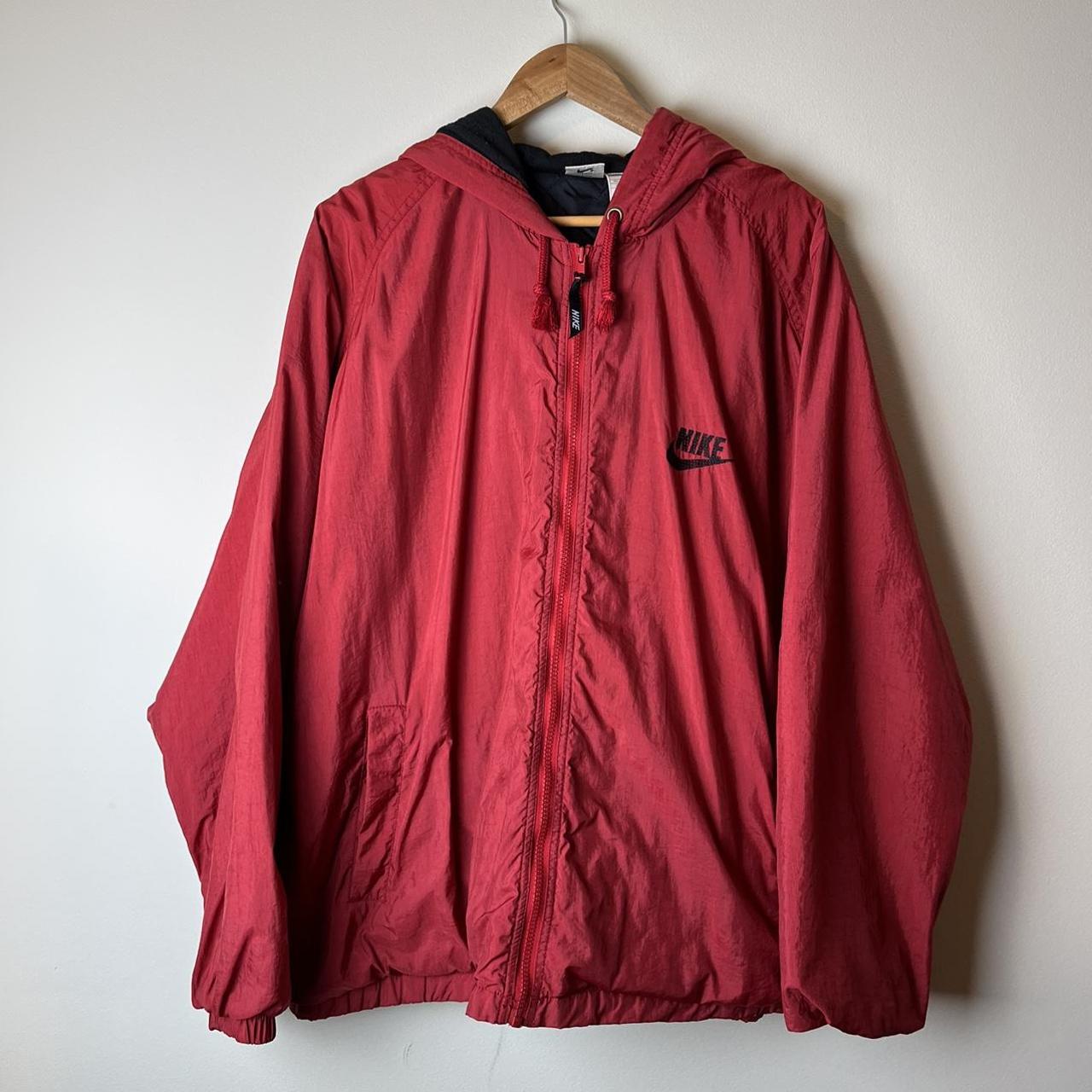 Nike swoosh red jacket hot sale