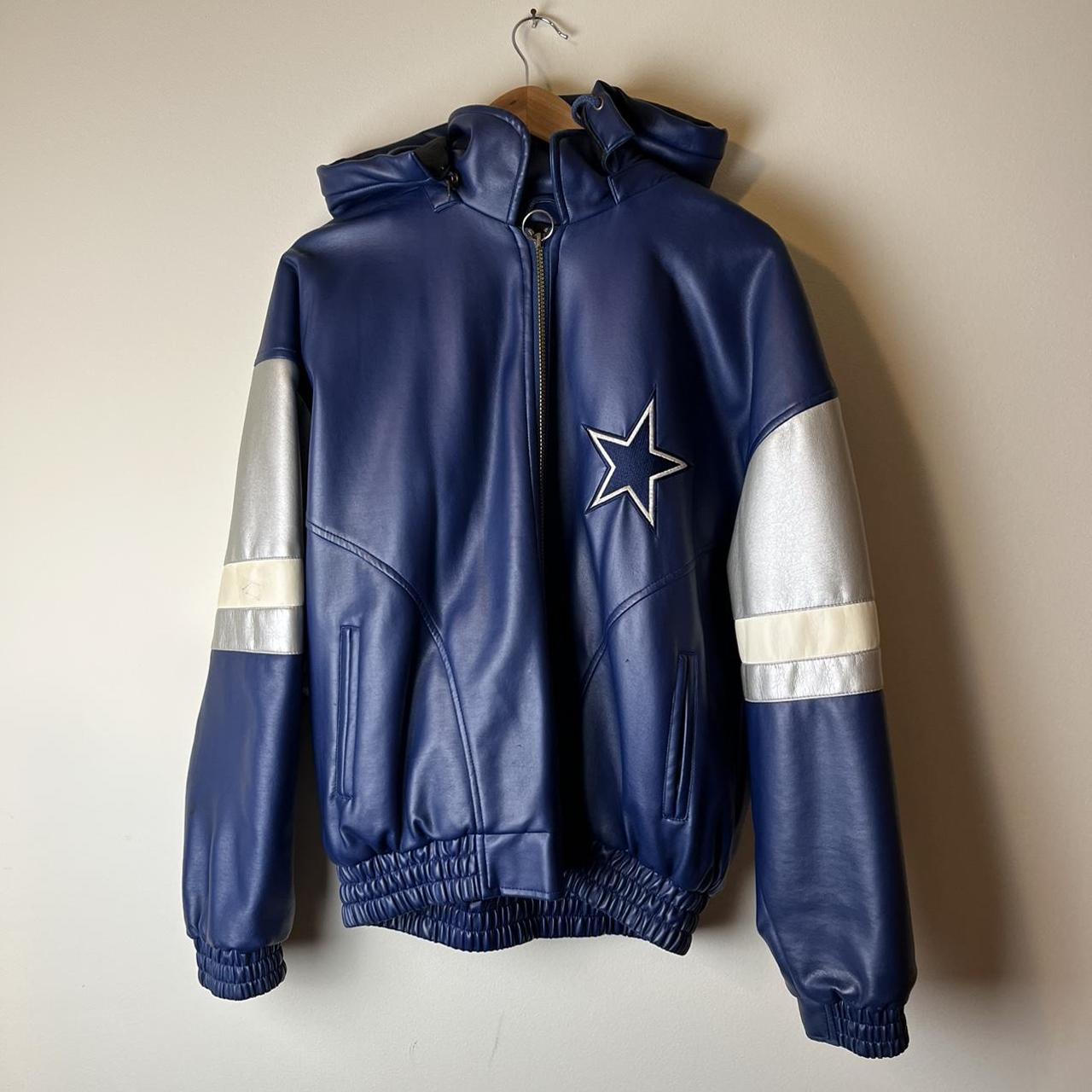 Vintage Dallas Cowboys puffer jacket. Full zip and - Depop