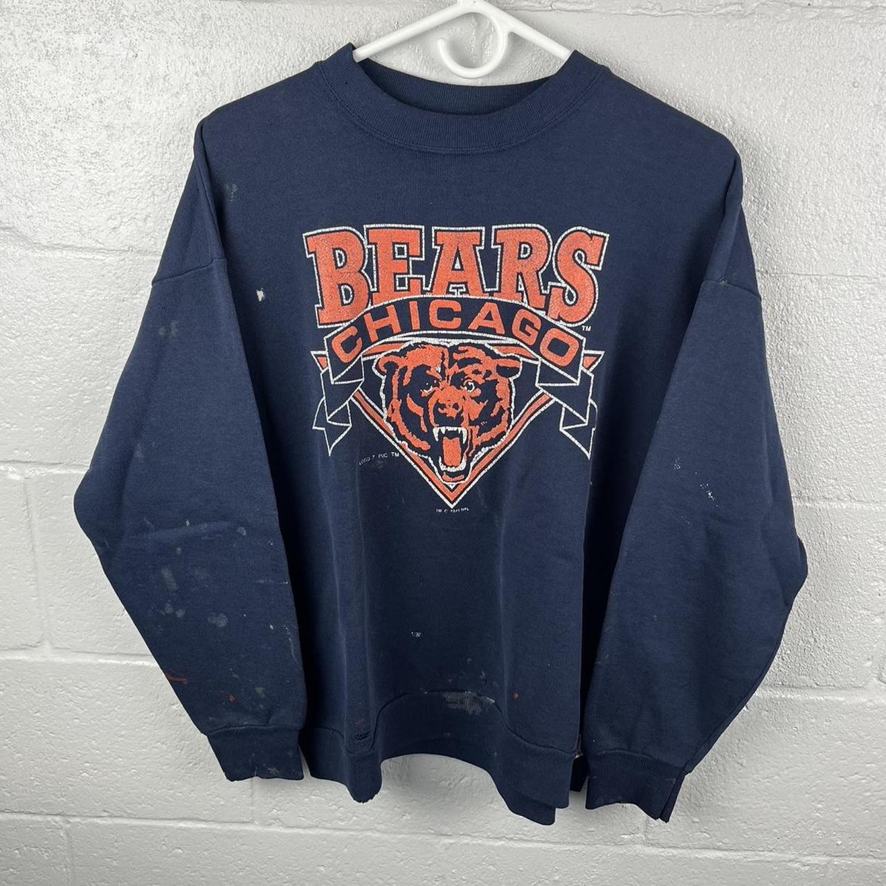 Logo 7 Men's Sweatshirt - Navy - L – Vintage 90s … - image 1