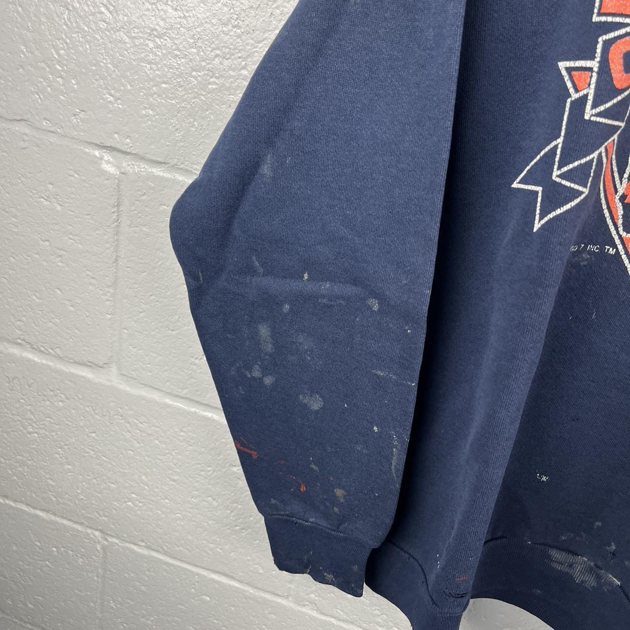 Logo 7 Men's Sweatshirt - Navy - L – Vintage 90s … - image 3