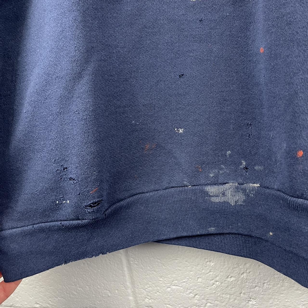 Logo 7 Men's Sweatshirt - Navy - L – Vintage 90s … - image 4