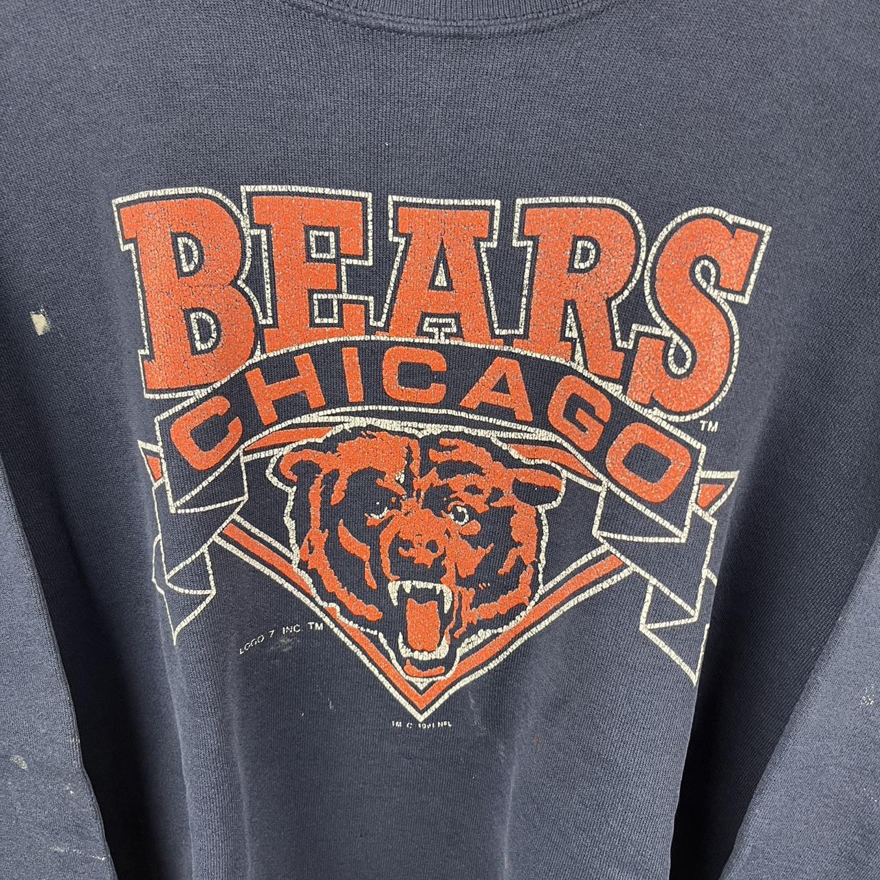 Logo 7 Men's Sweatshirt - Navy - L – Vintage 90s … - image 2