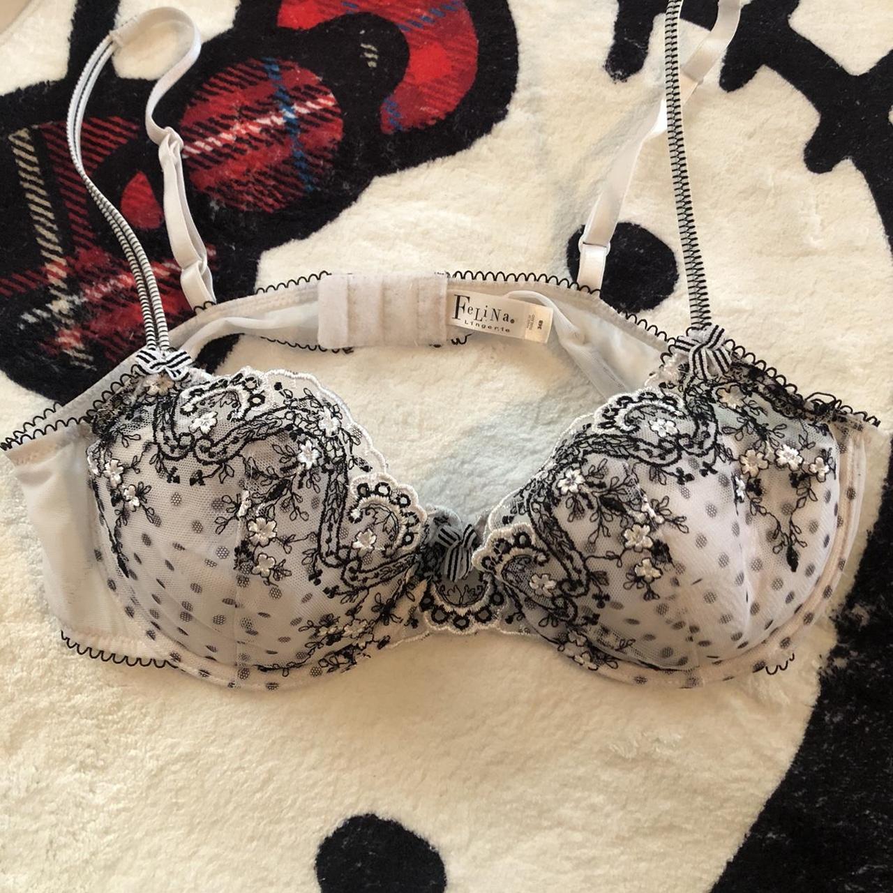 Felina Lingerie Bra ! 🖤🤍🖤🤍 The cutest black and... - Depop