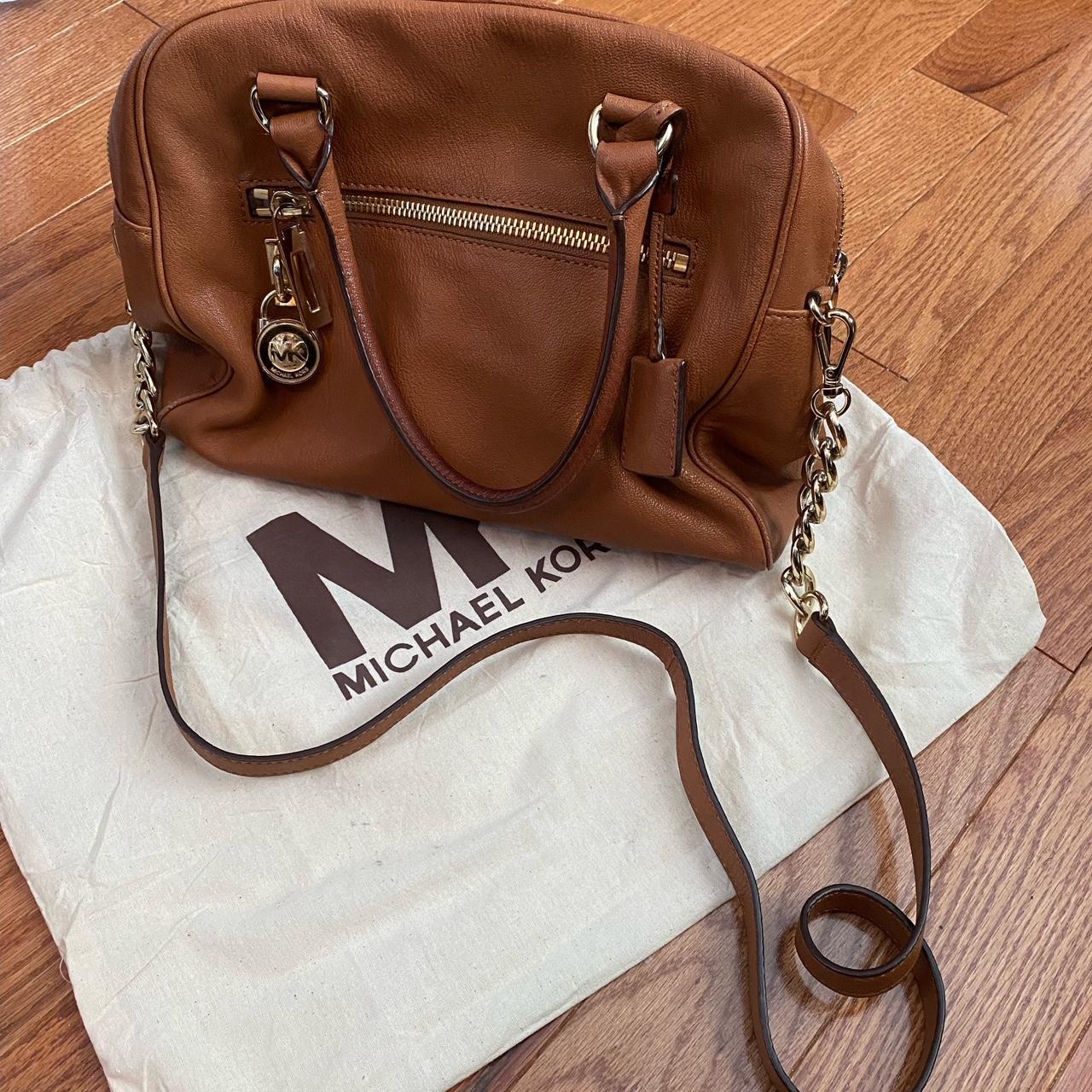 Michael Kors leather bag cognac Dust bag Depop