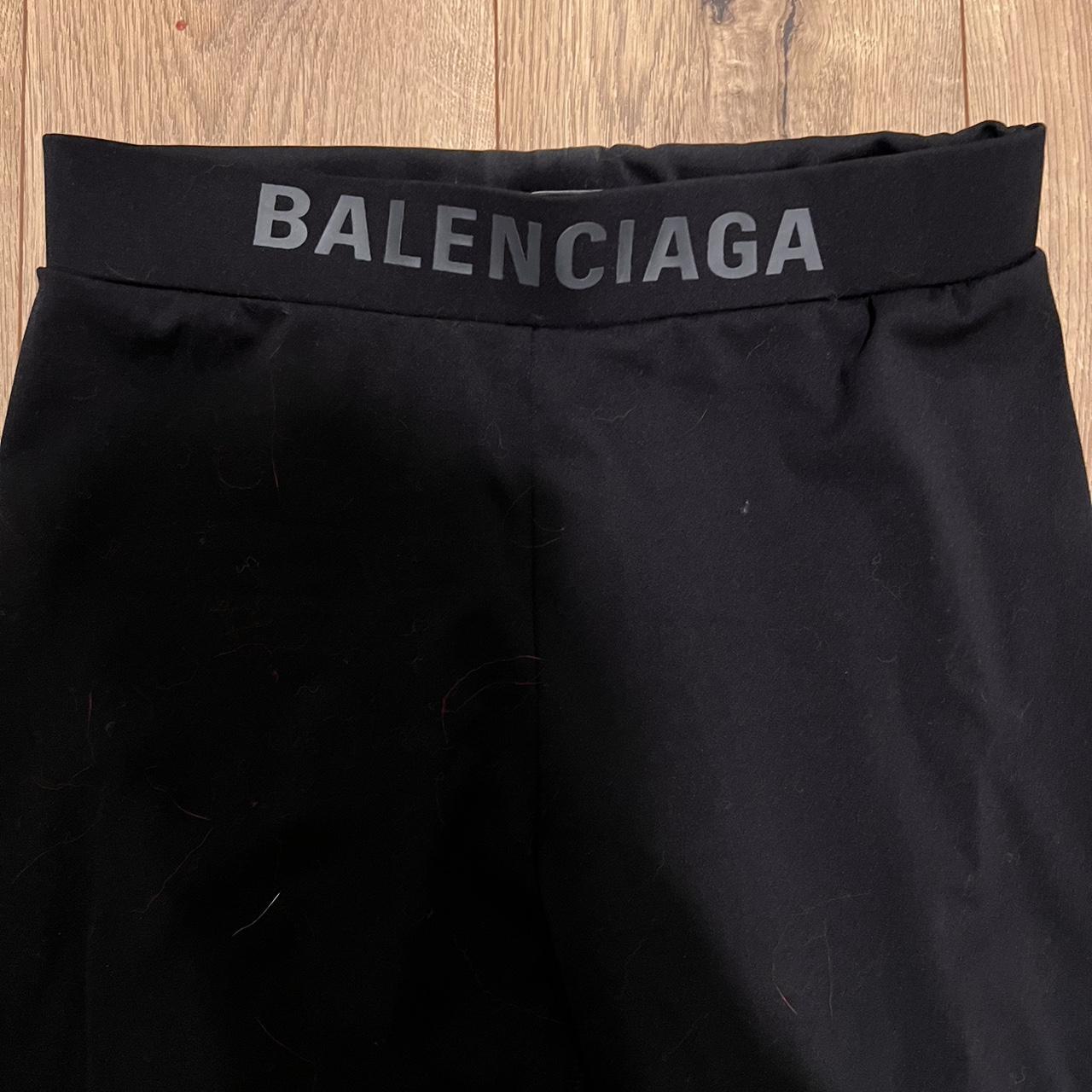 Balenciaga Women's Black Leggings | Depop