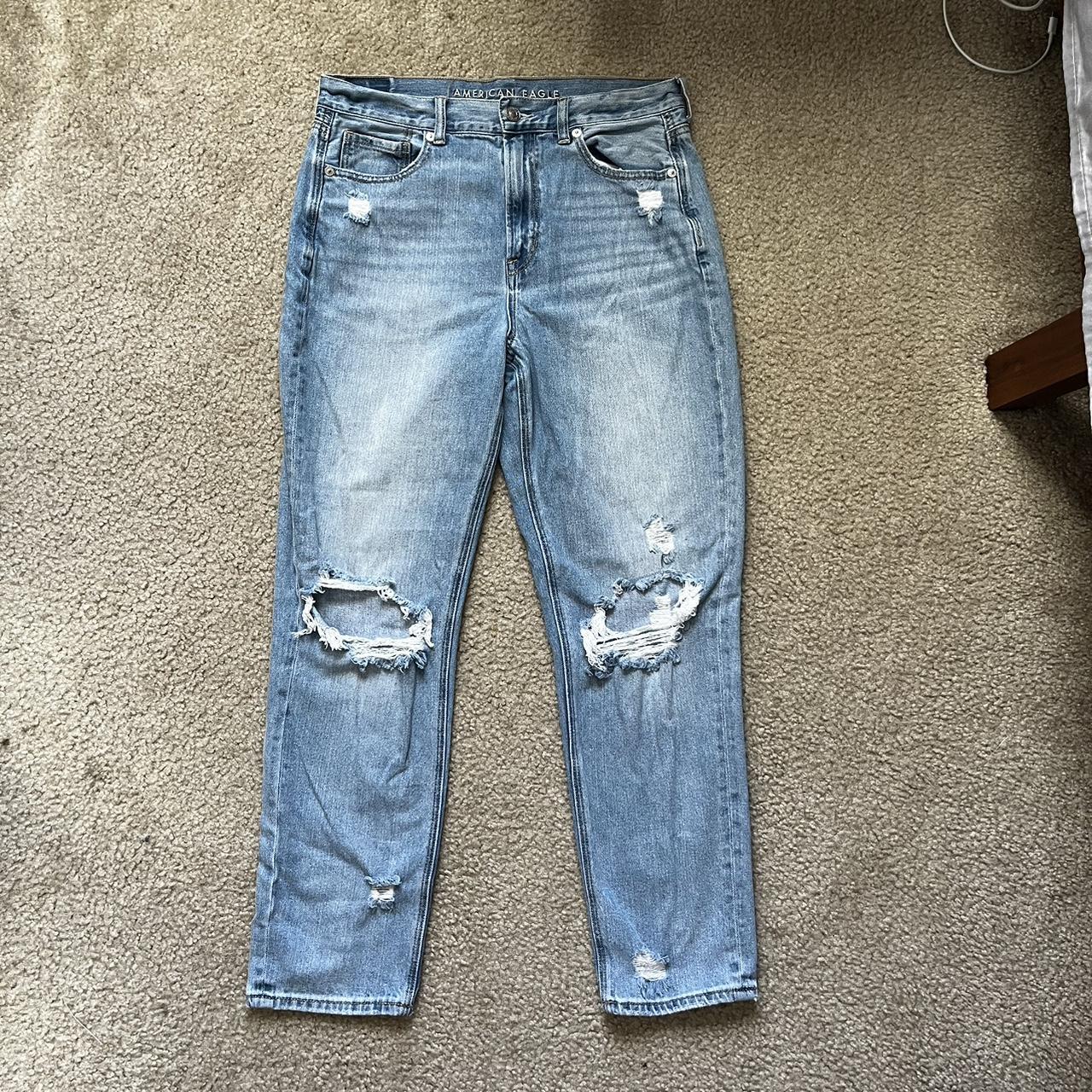 AMERICAN EAGLE CUTE RIPPED JEANS all rips came with... - Depop