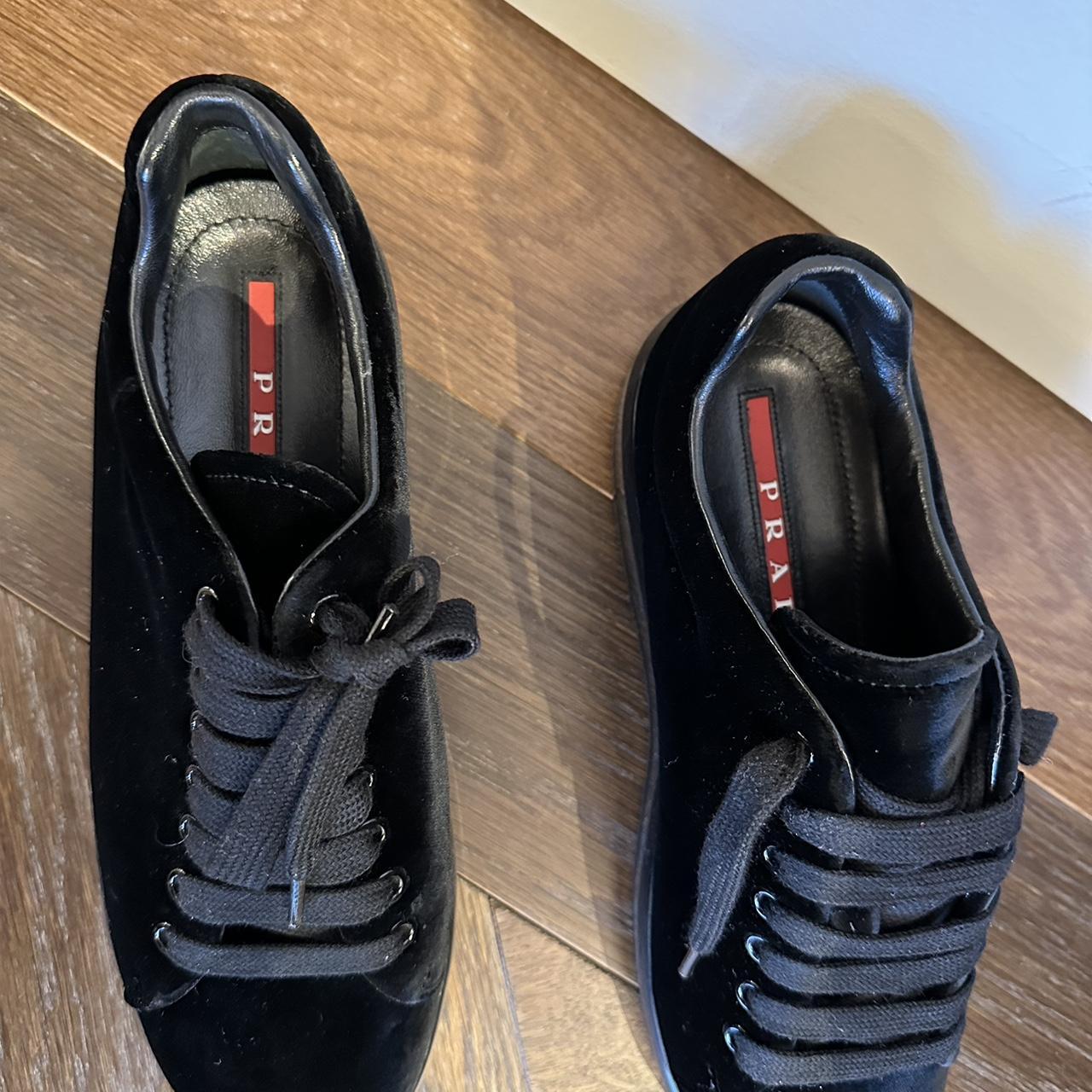 Prada Women's Black Trainers | Depop