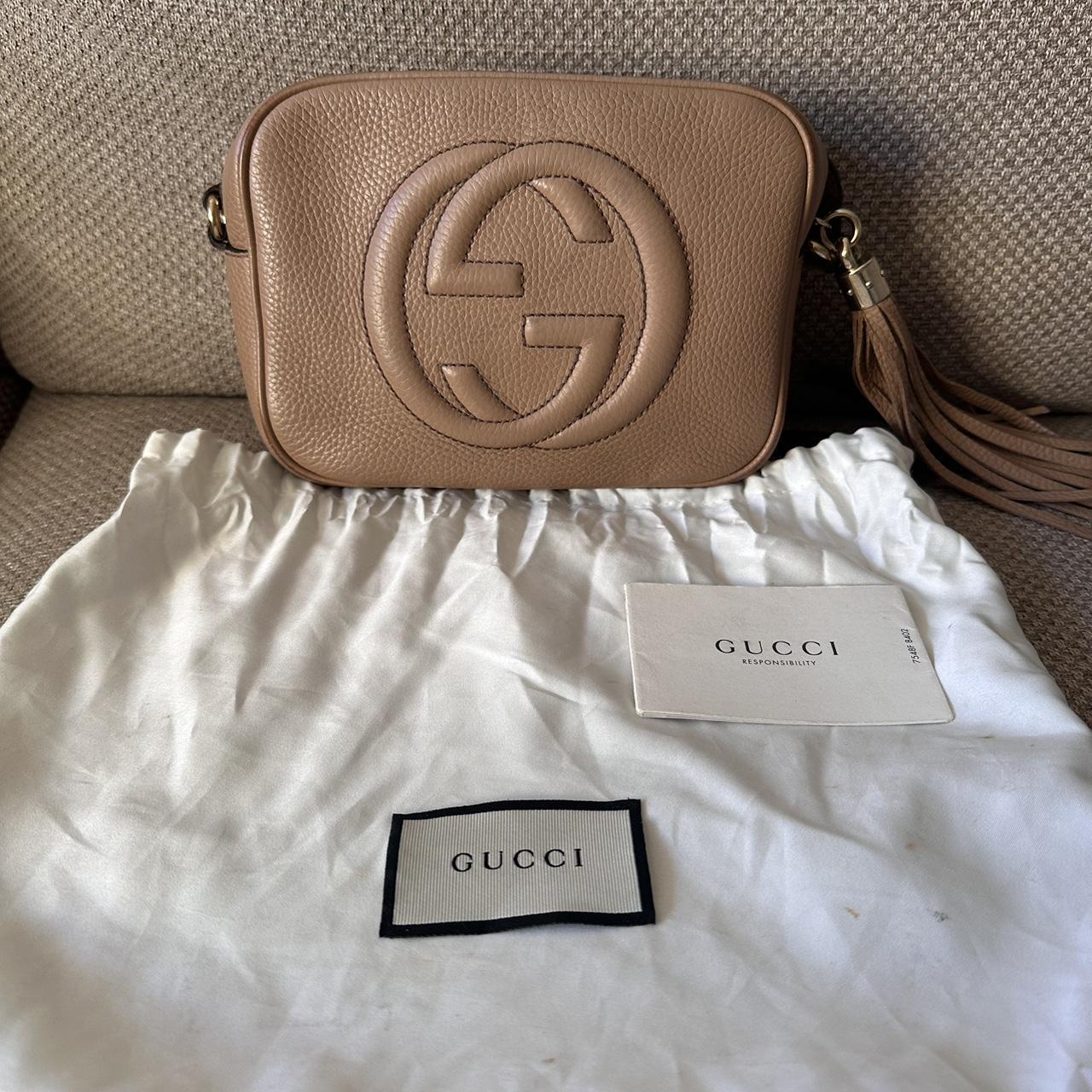 Gucci Soho Disco Bag in Beige Excellent condition Depop