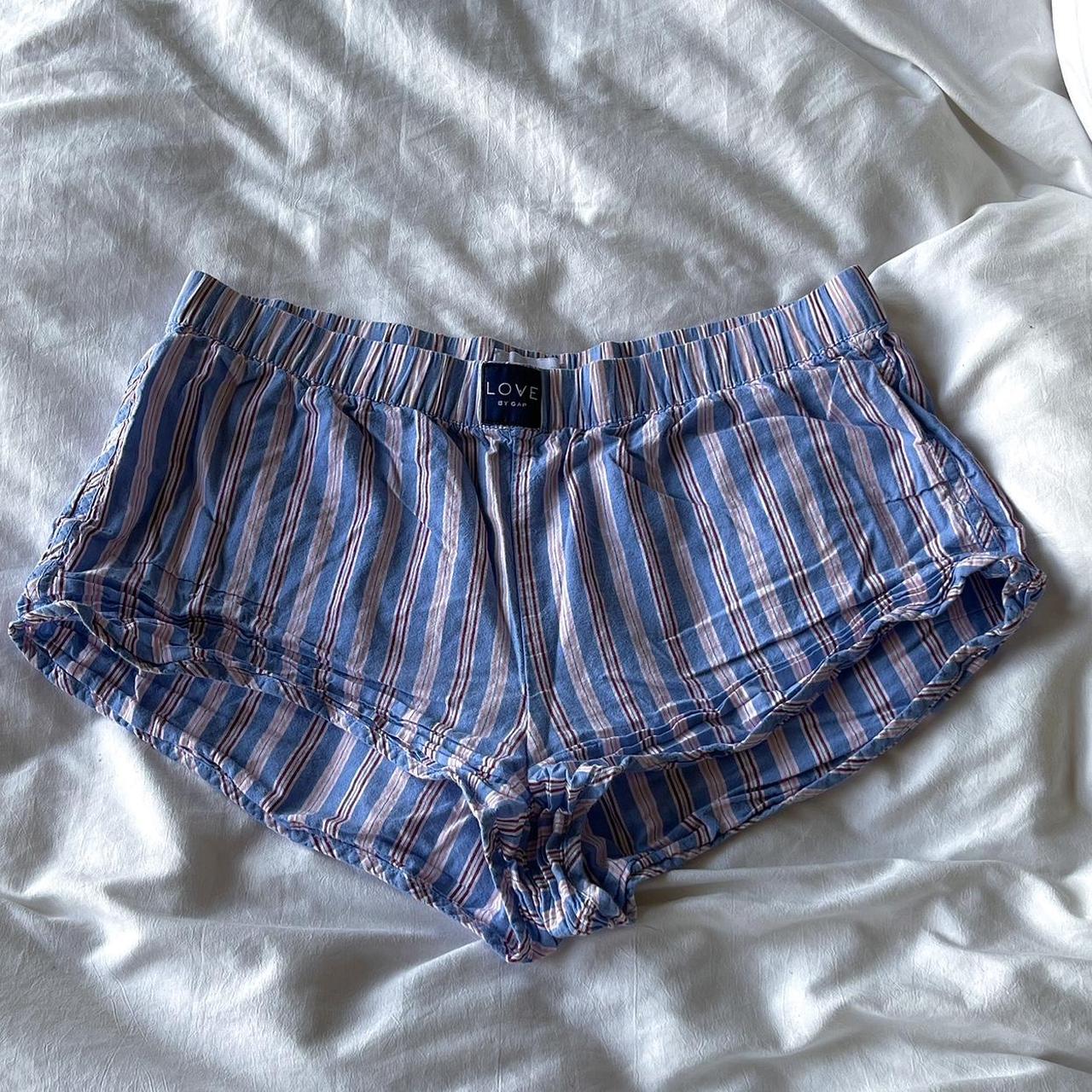 Gap Women's Pink and Blue Pajamas Depop